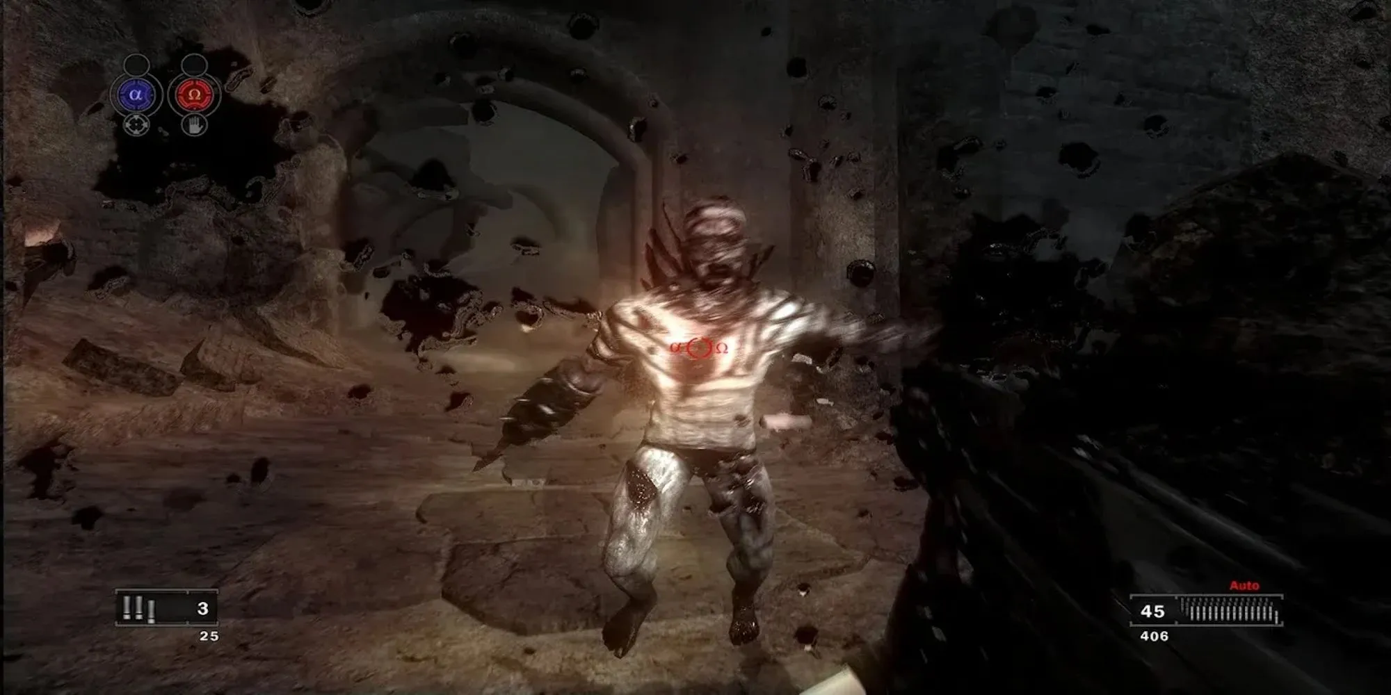 Nhân vật chính trong game bắn súng kinh dị Clive Barker's Jericho trên PS3