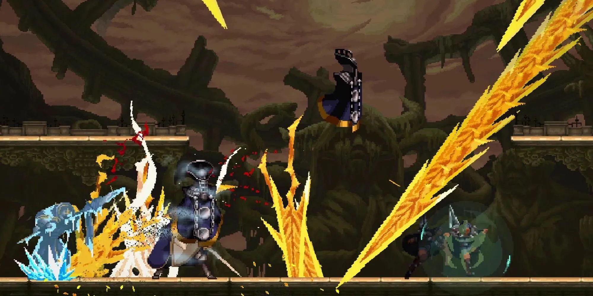 Nhân vật đối mặt với kẻ thù lớn trong Dragon Is Dead, thể hiện lối chơi hành động nhịp độ cao.