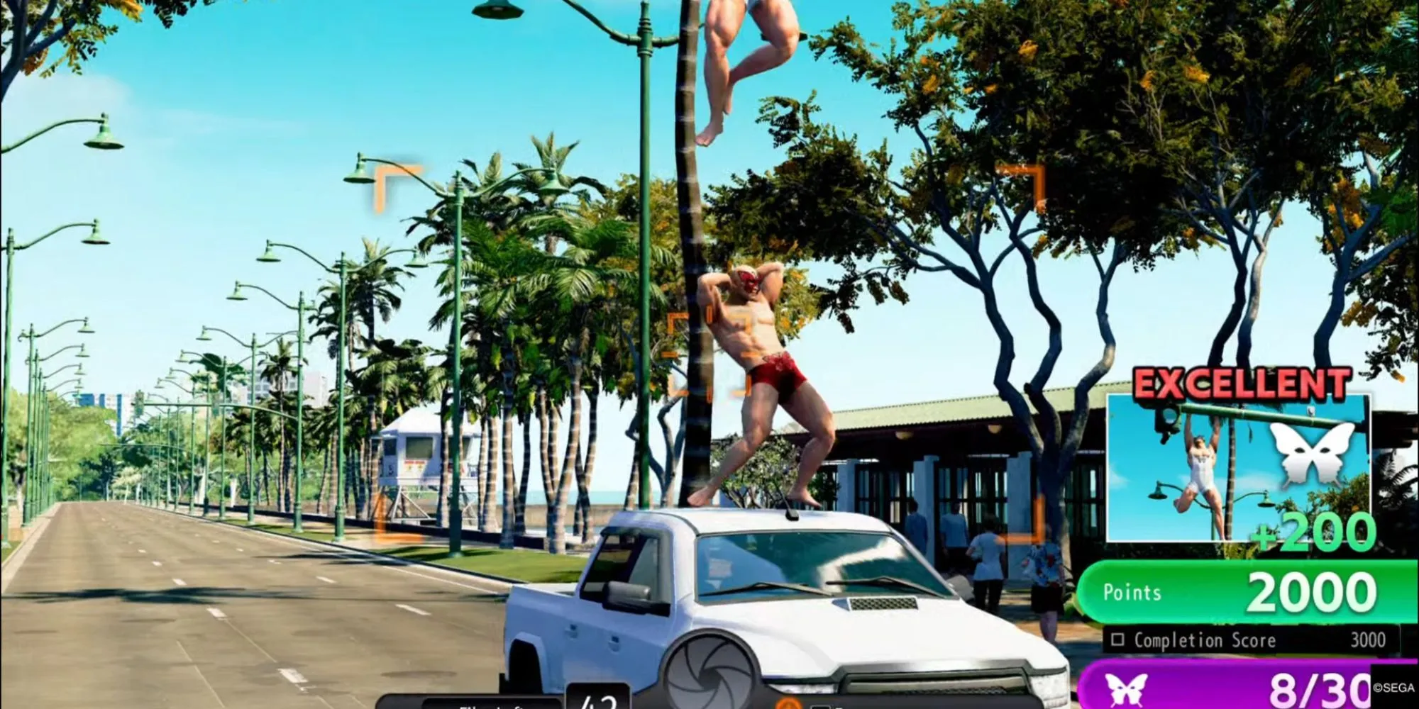 Nhân vật Majima Goro trong Like a Dragon Pirate Yakuza với tạo hình cướp biển và bối cảnh Hawaii