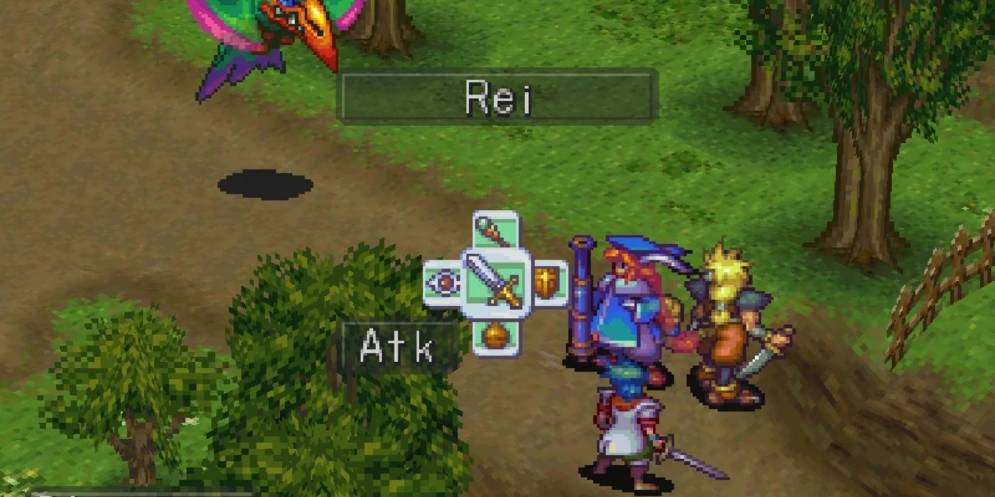 Nhân vật Ryu trong hình dạng rồng con trong game JRPG Breath of Fire III PS1