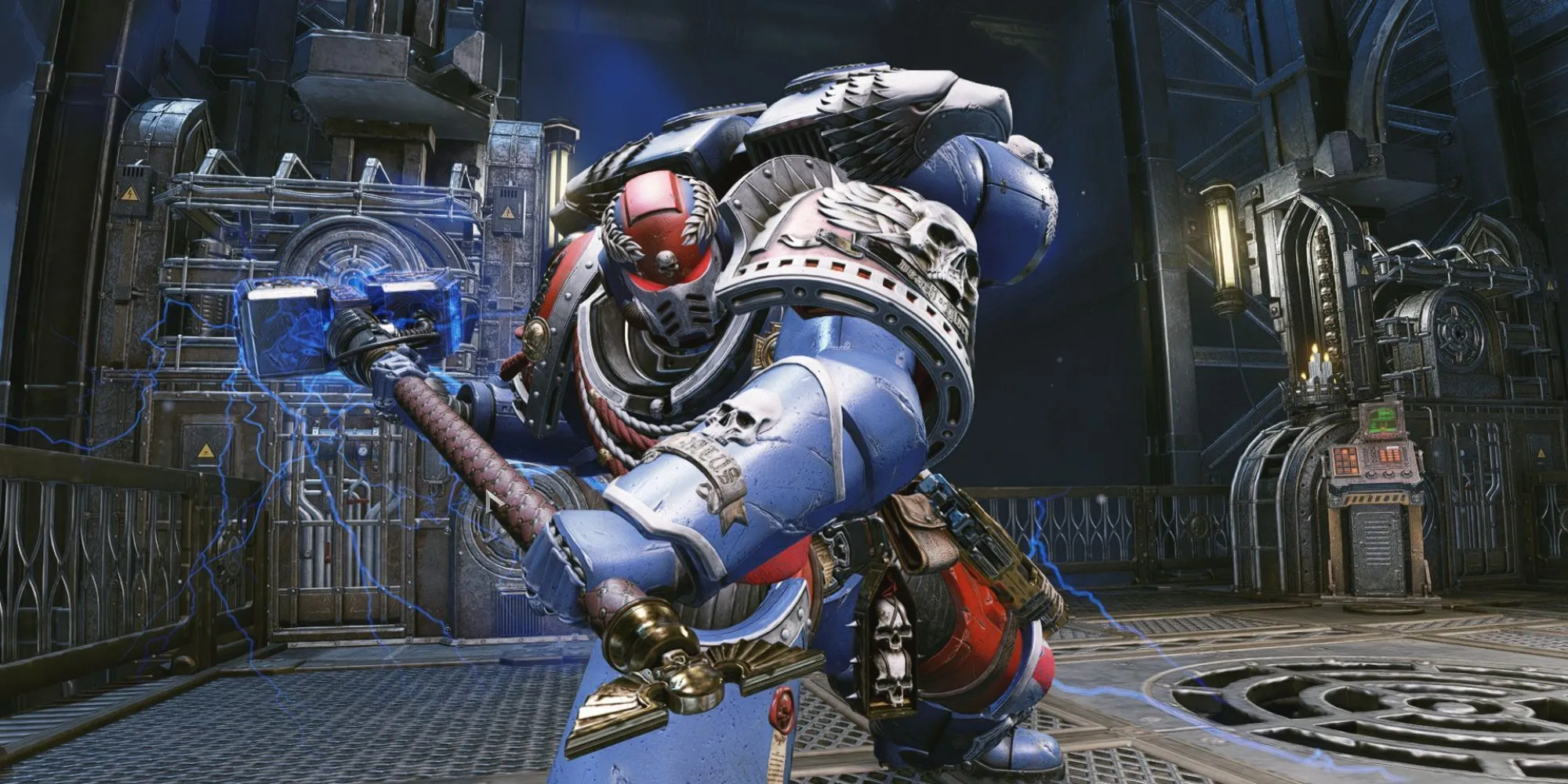 Nhân vật Space Marine chiến đấu trong Space Marine 2