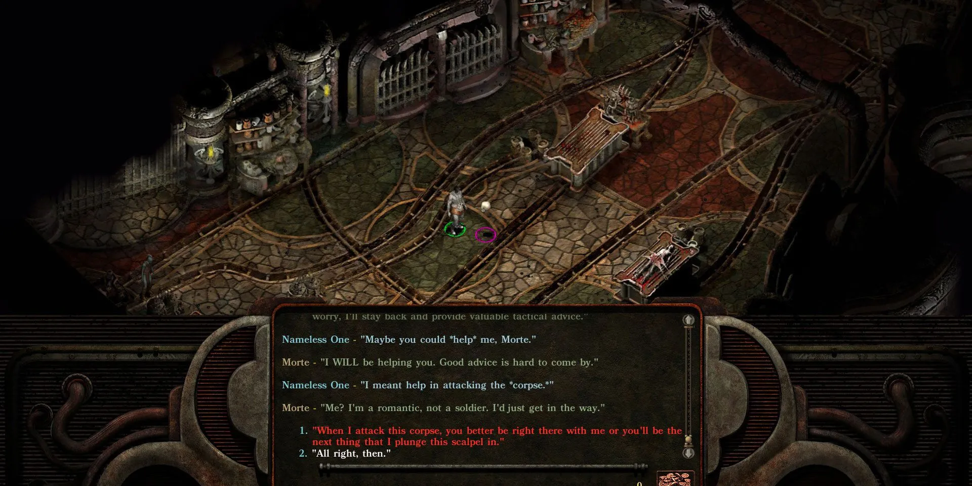 Nhân vật The Nameless One trong game Planescape: Torment