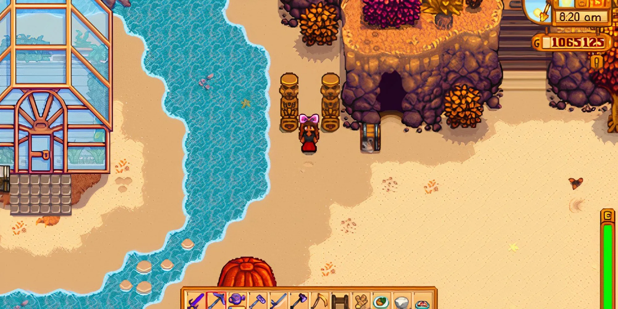 Nông trại bãi biển trong Stardew Valley, một lựa chọn thử thách cho người chơi