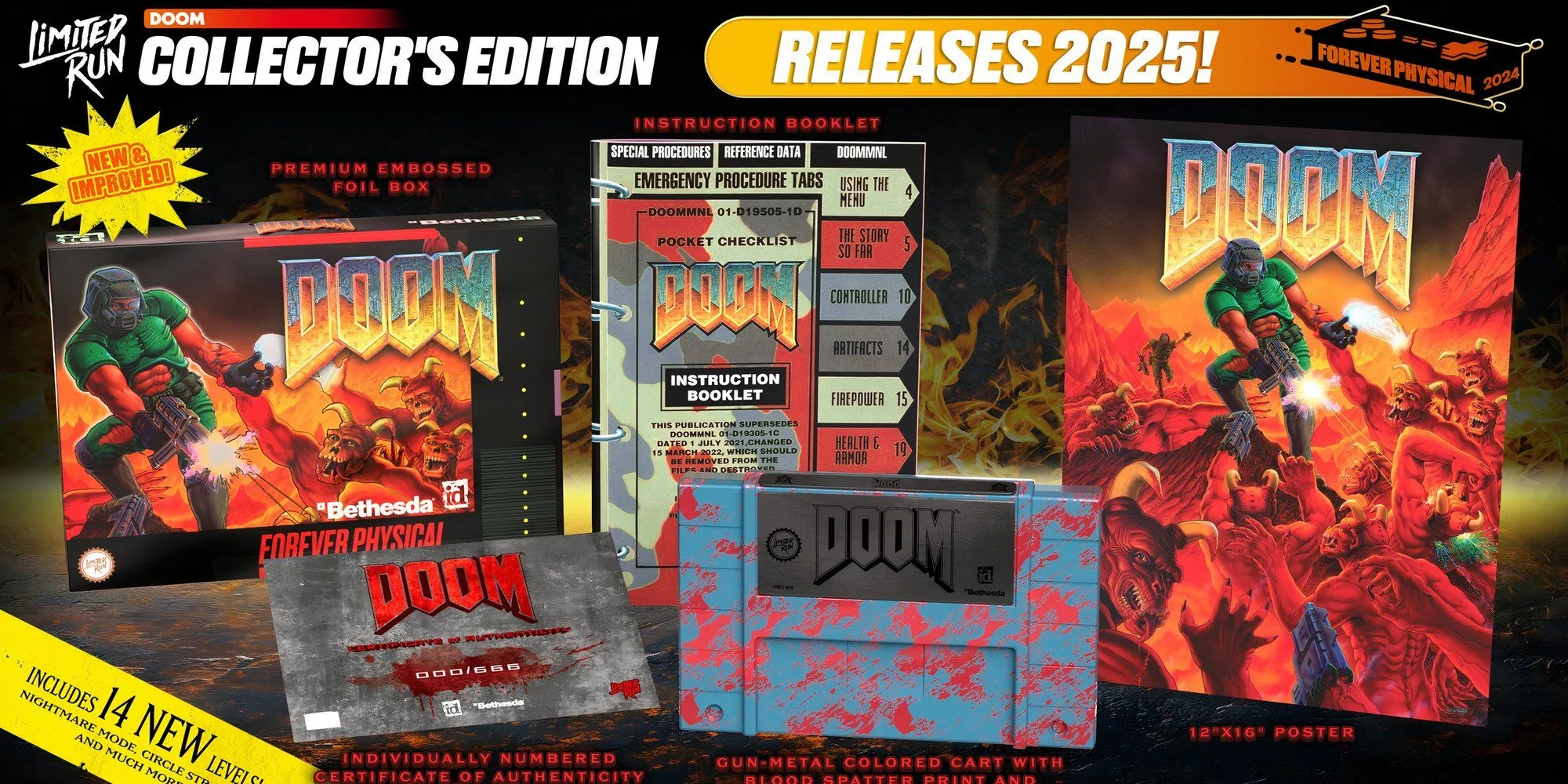 Phiên bản sưu tầm DOOM từ Limited Run Games, nhà phát hành game vật lý cho Switch 2