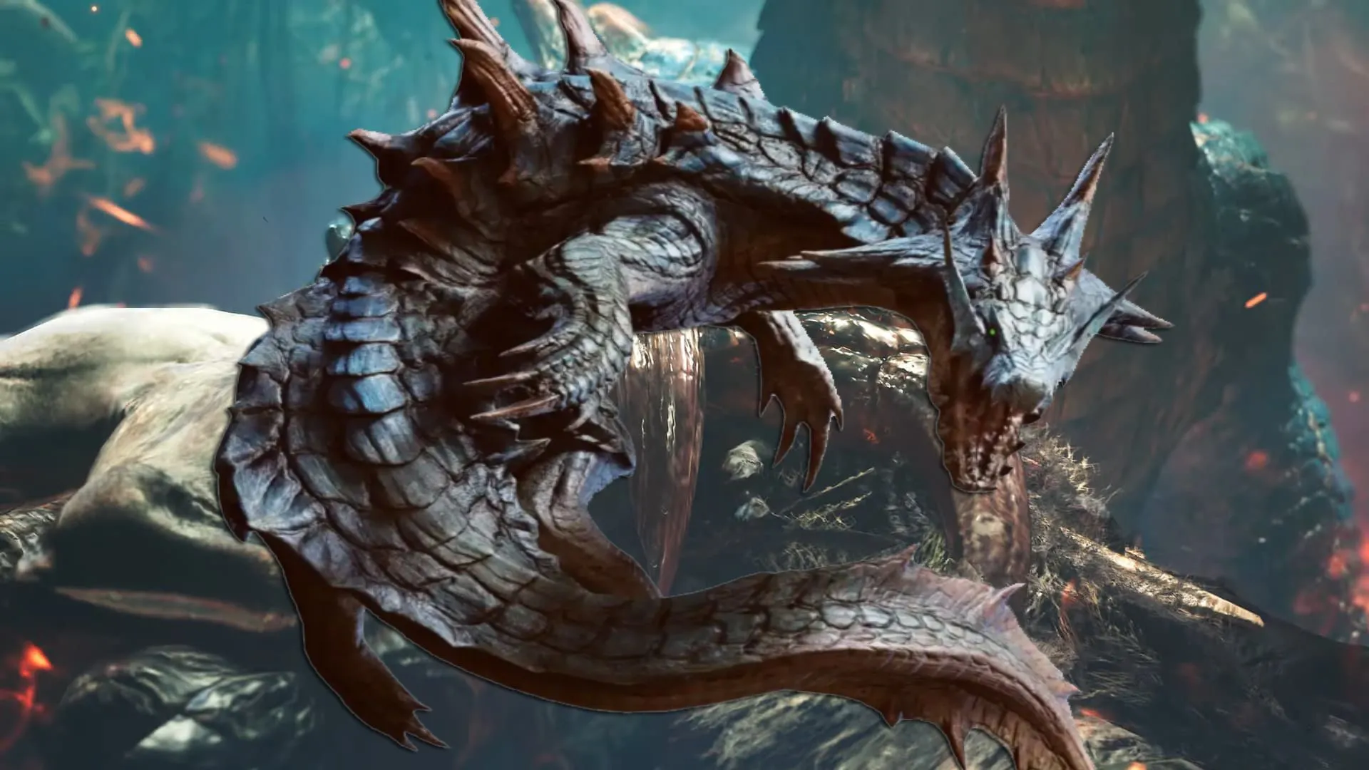 Quái vật Lagiacrus trong trailer Monster Hunter Wilds