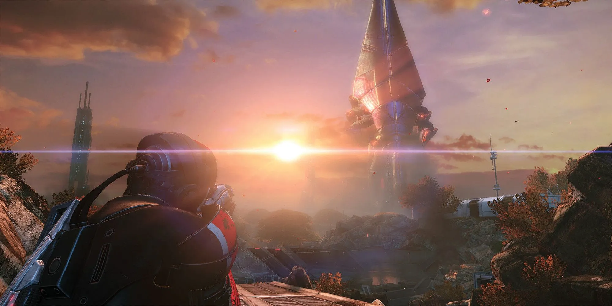 Reaper đổ bộ lên một hành tinh trong Mass Effect 3