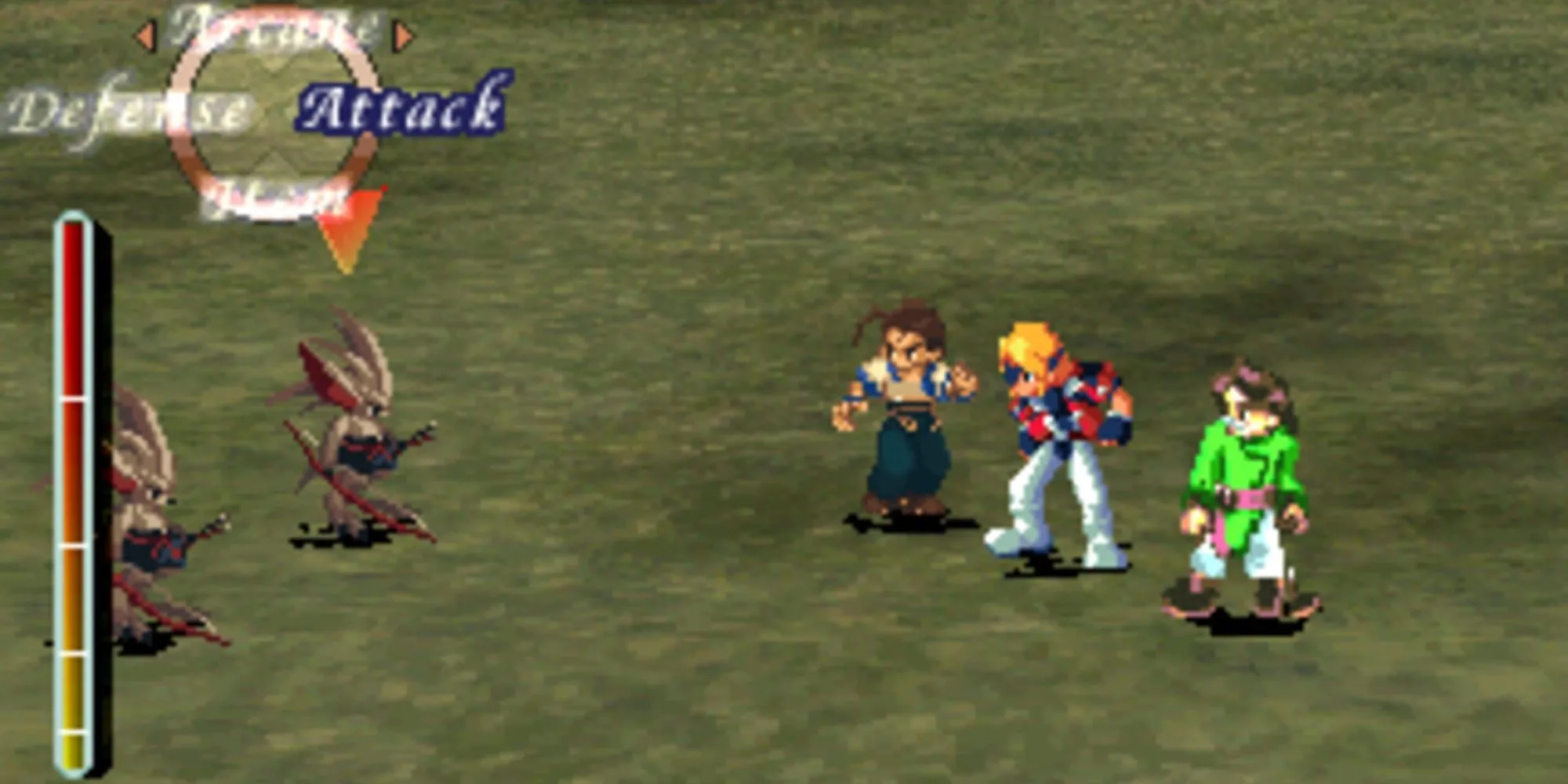 Robot Gears chiến đấu trong game JRPG Xenogears trên PS1