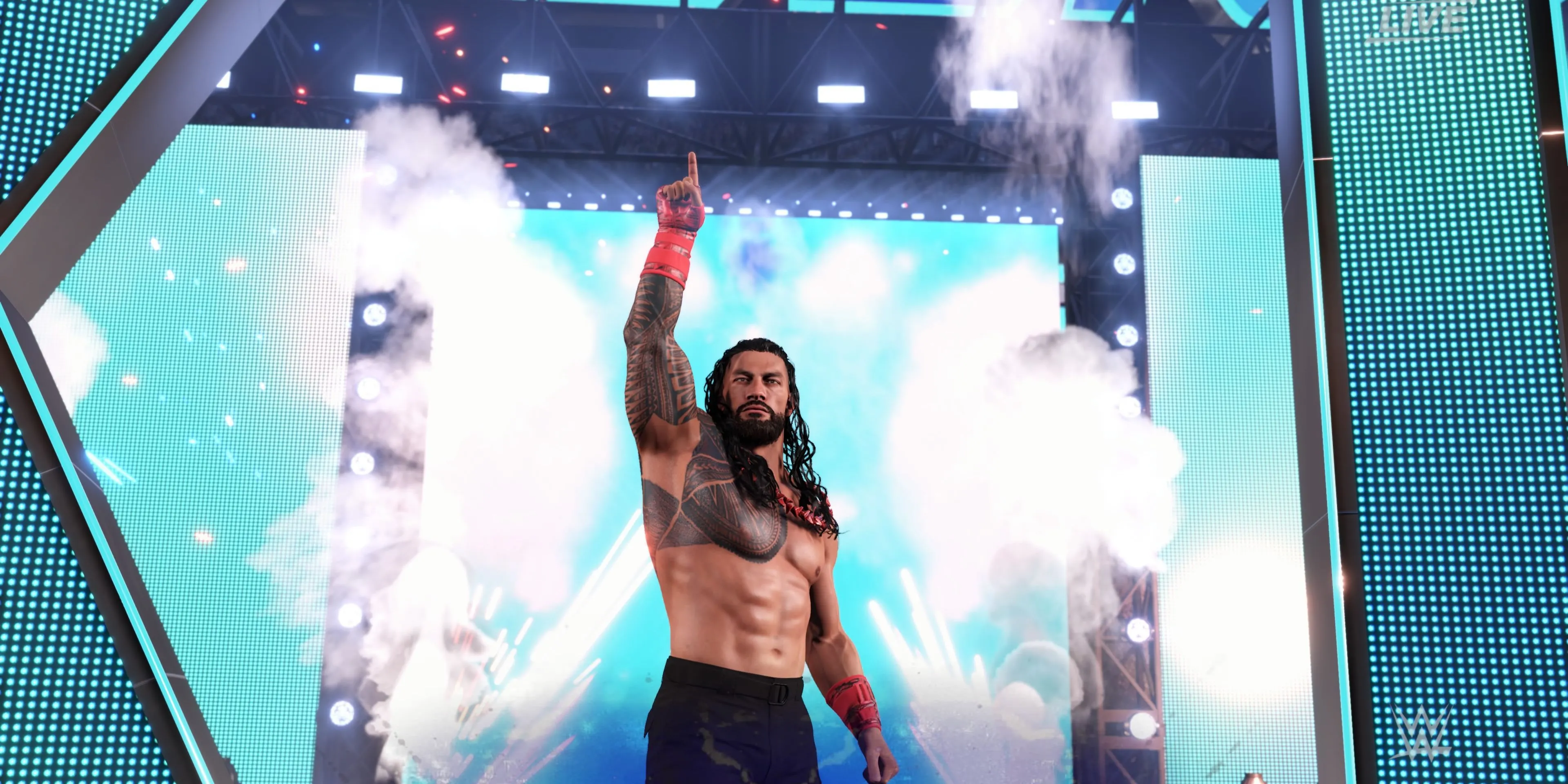 Roman Reigns, Tù Trưởng Tối Cao, oai vệ bước ra trong WWE 2K25