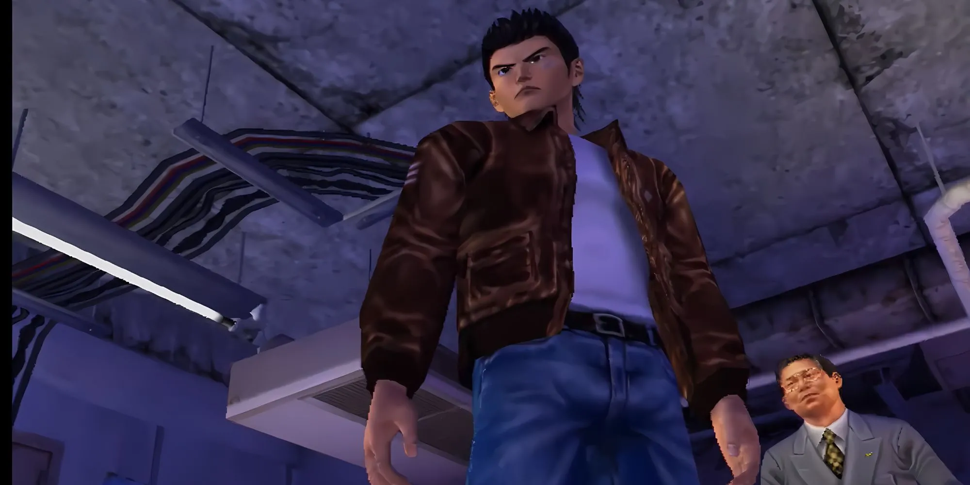 Ryo và Hidekazu Yukawa trong What's Shenmue