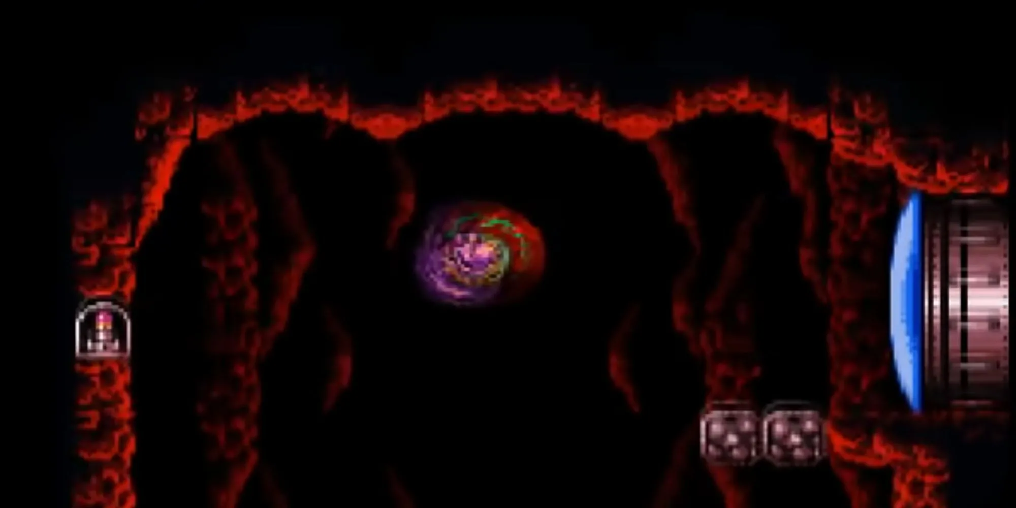 Samus thực hiện Space Jump để nhảy vô hạn trong Super Metroid