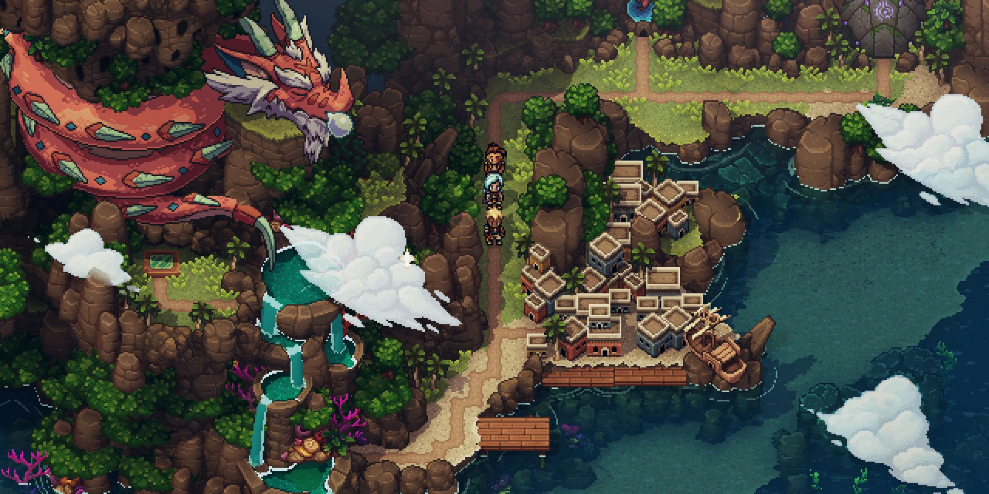 screenshot of sea of stars pixel graphics