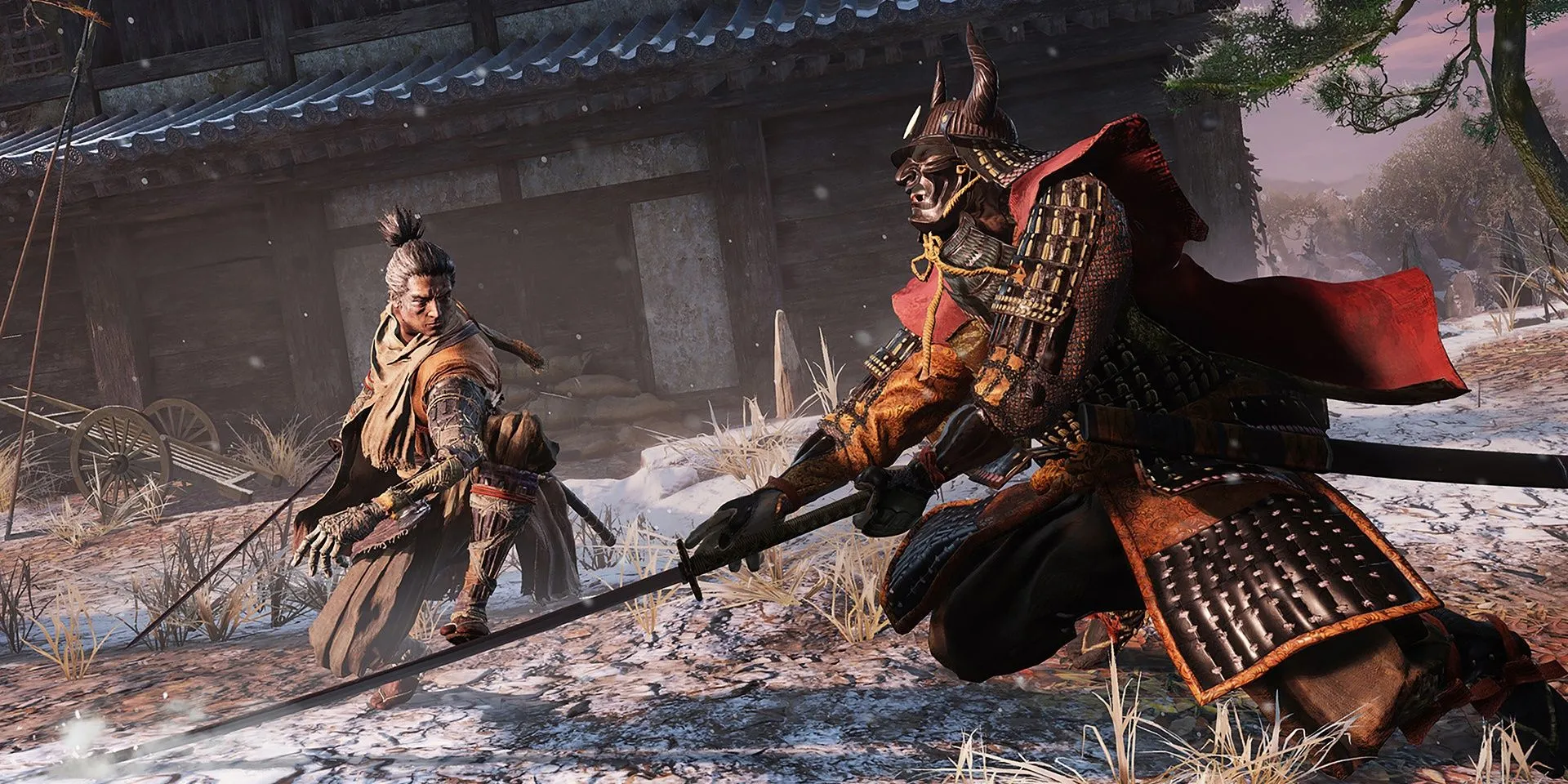Sekiro thực hiện một đòn Mikiri Counter, kỹ năng phản đòn quan trọng trong lối chơi