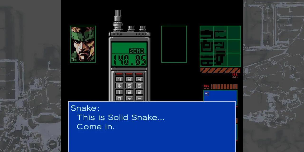 Solid Snake trong Metal Gear 2 với đồ họa cải tiến so với phần đầu