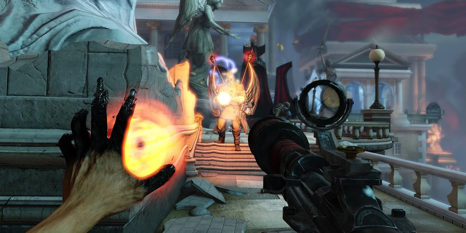 Sử dụng khả năng Return to Sender để trả lại đạn trong BioShock Infinite