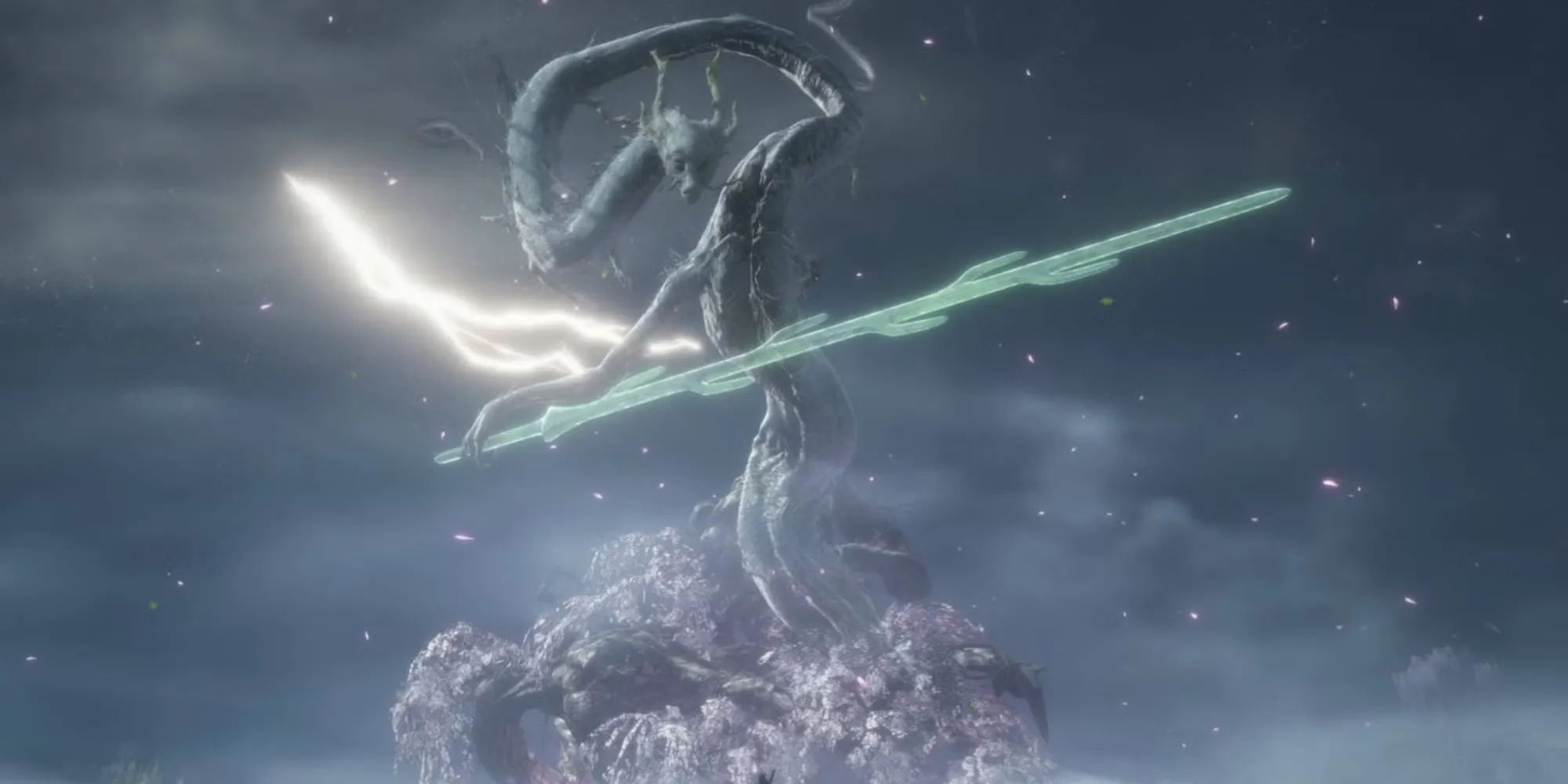 Thần Long Divine Dragon Sekiro Shadows Die Twice tung chiêu sấm sét