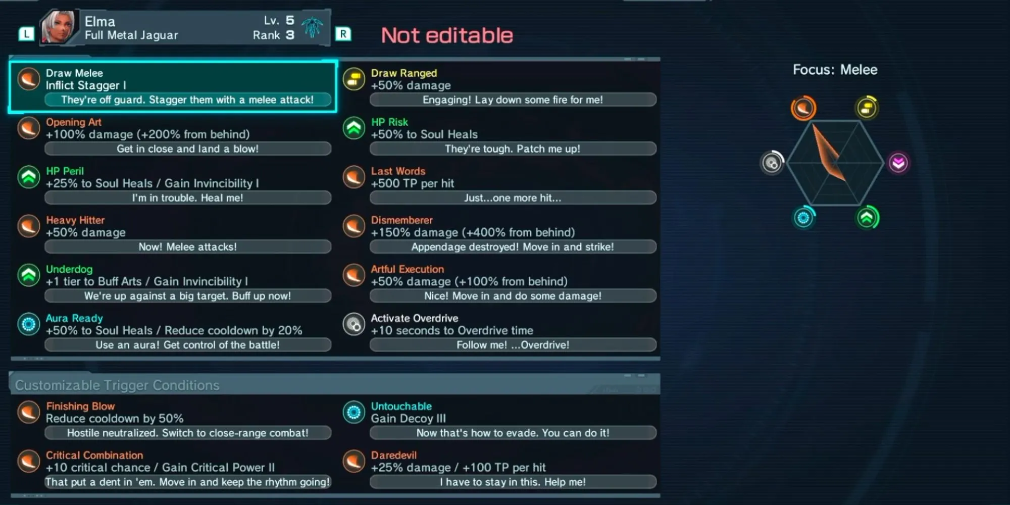 Thành viên tổ đội trong Xenoblade Chronicles X chuẩn bị kích hoạt Soul Voice