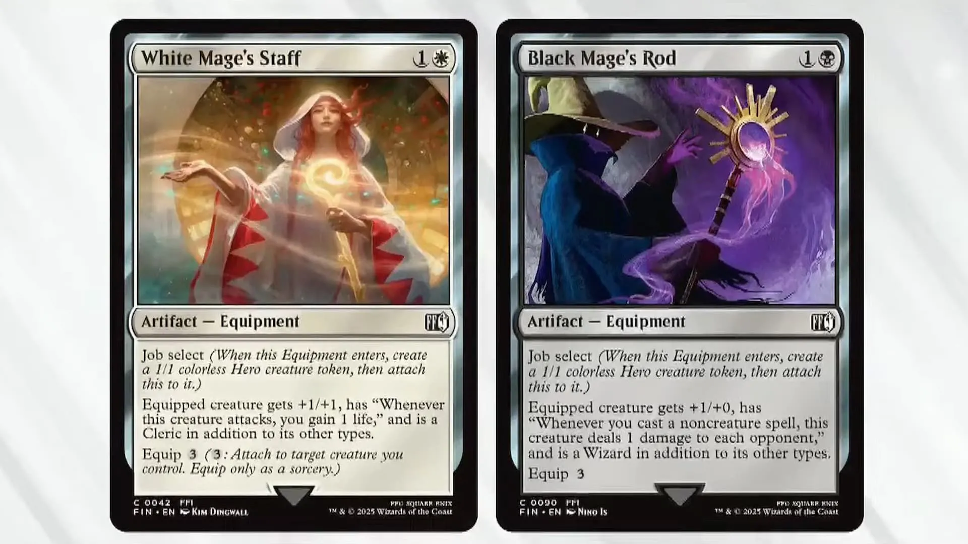 Thiết kế thẻ bài Job Select trong Final Fantasy và Magic: The Gathering
