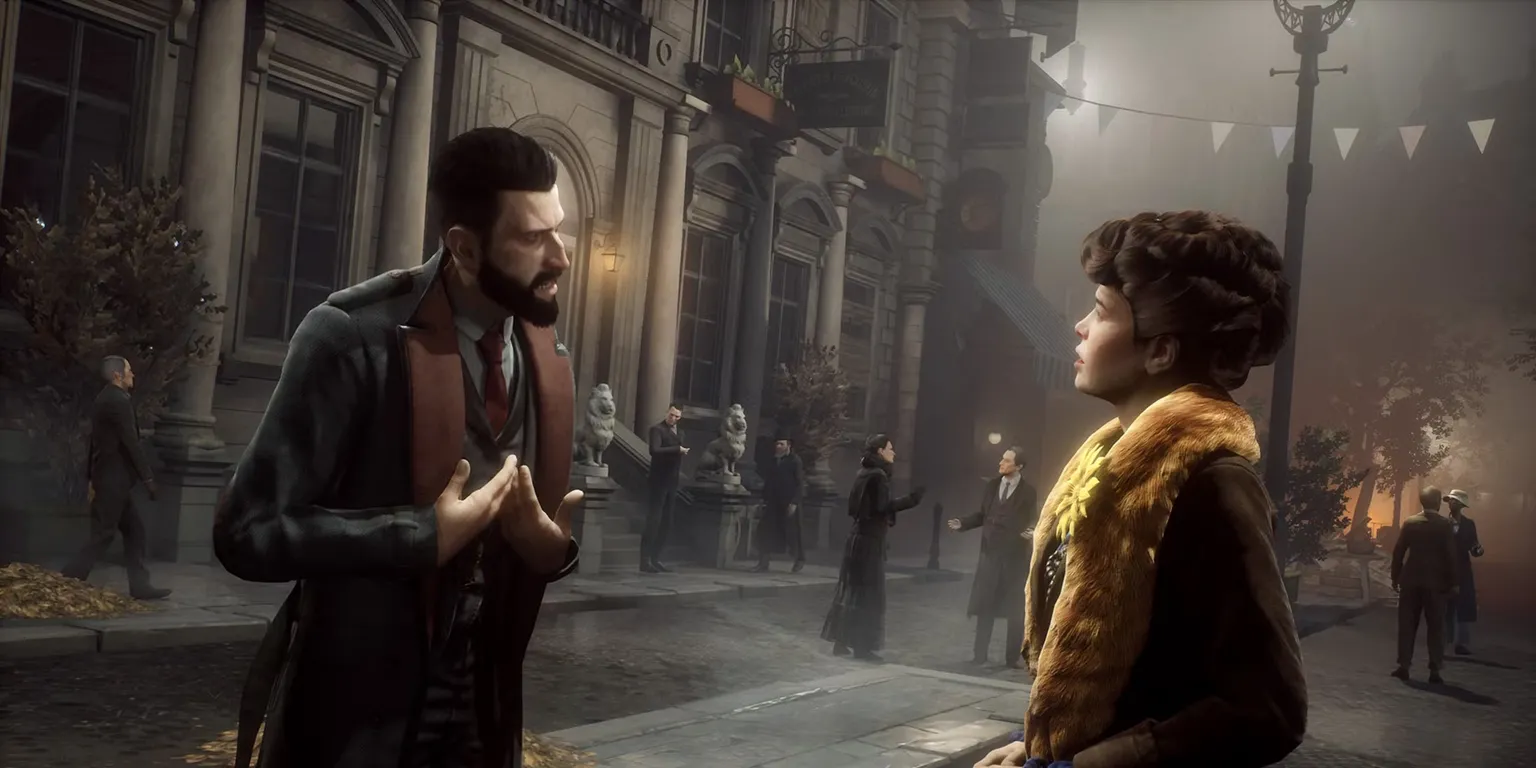 Tiến sĩ Jonathan Reid, ma cà rồng nhân vật chính của game Vampyr, đứng trong bối cảnh thành phố London thế kỷ 20.