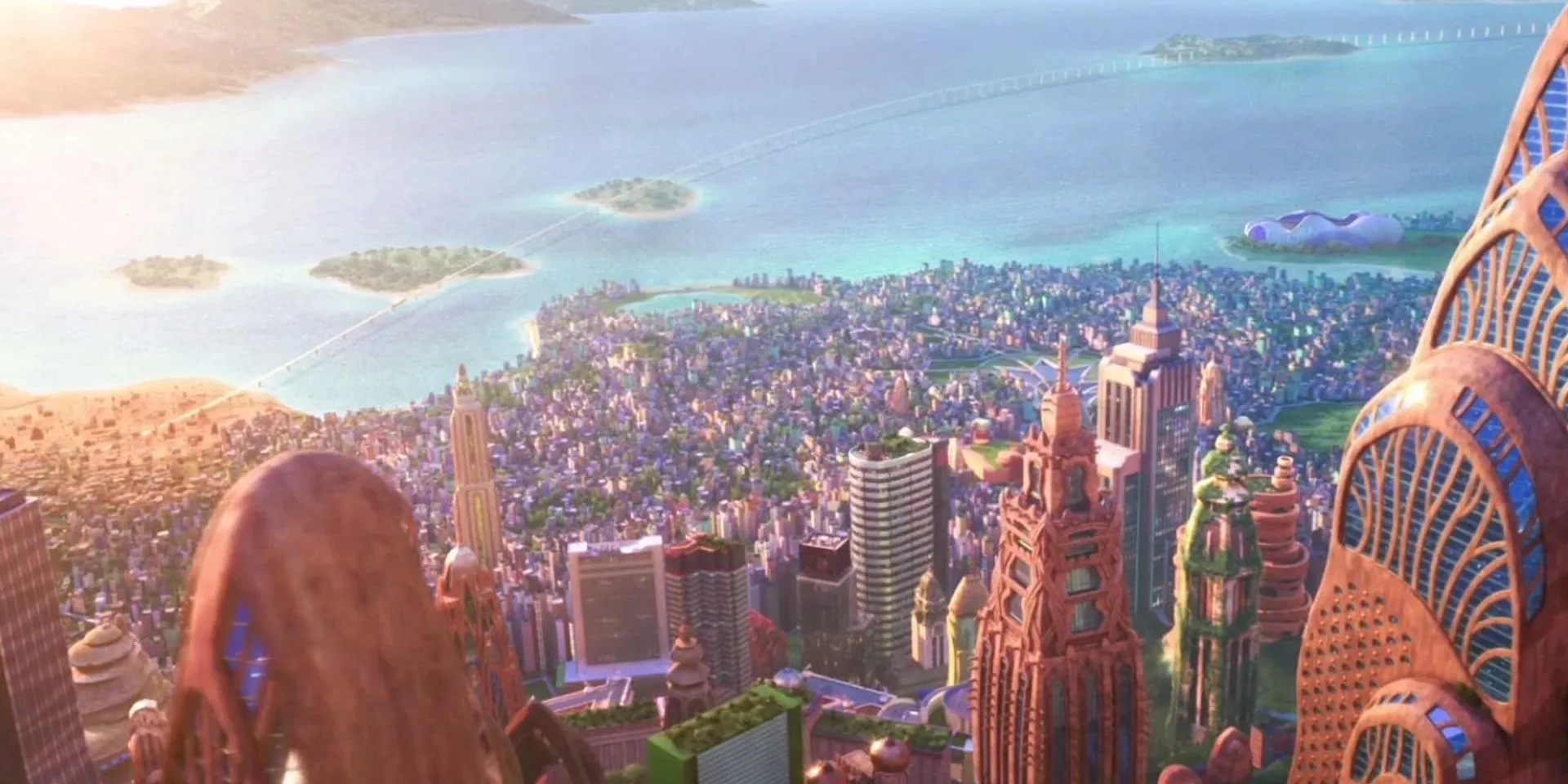 Toàn cảnh thành phố Zootopia hiện đại và đa dạng loài