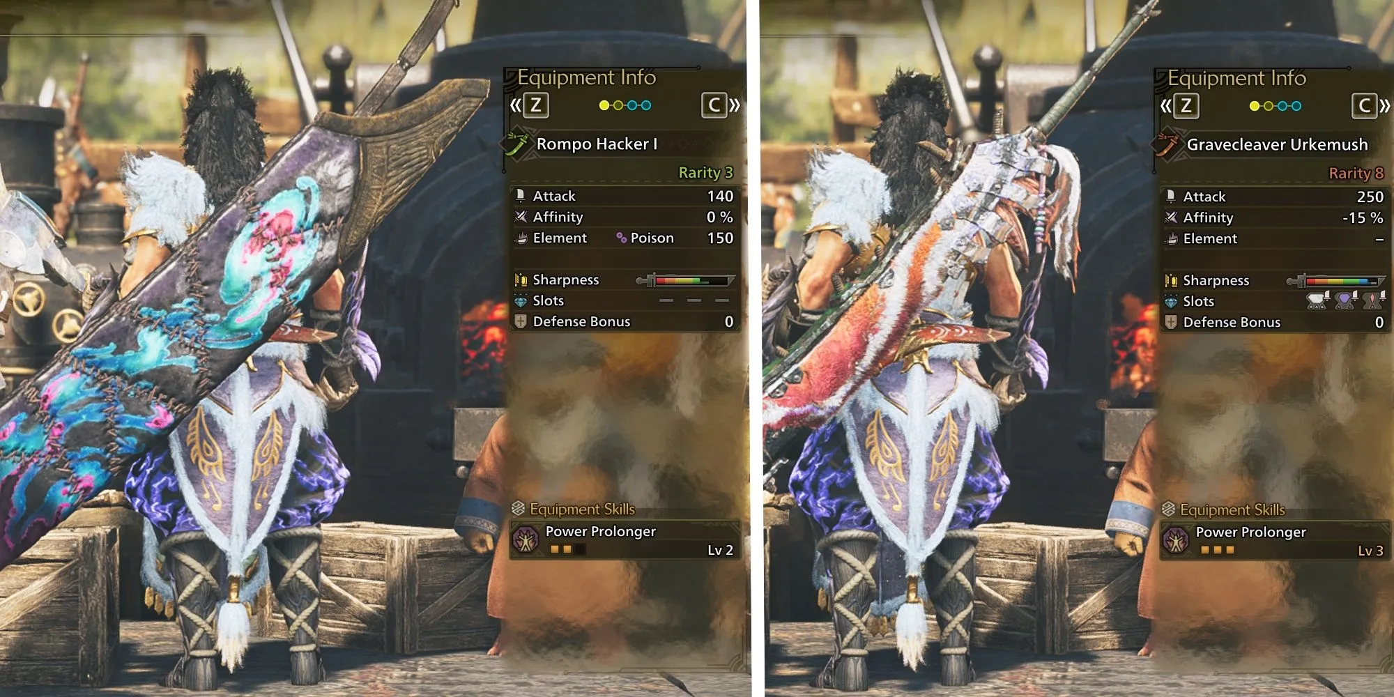 Tổng hợp các vũ khí Long Sword được khuyên dùng trong Monster Hunter Wilds, bao gồm Rompo Hacker và Gravecleaver.