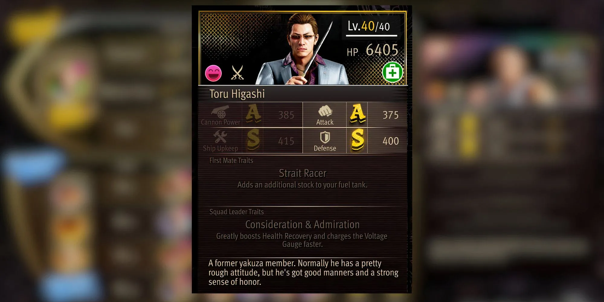 Toru Higashi, chủ tiệm game và là một thuyền viên hỗ trợ đắc lực trong Like a Dragon Pirate Yakuza