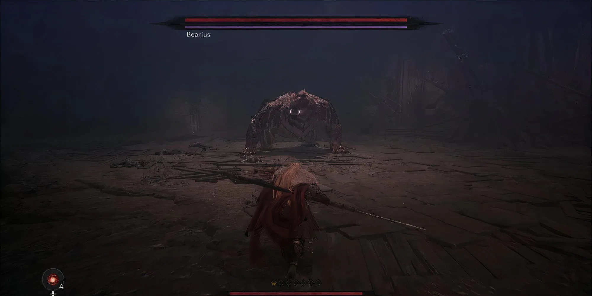 Trùm Bearius với bộ dạng gấu hung tợn trong The First Berserker Khazan