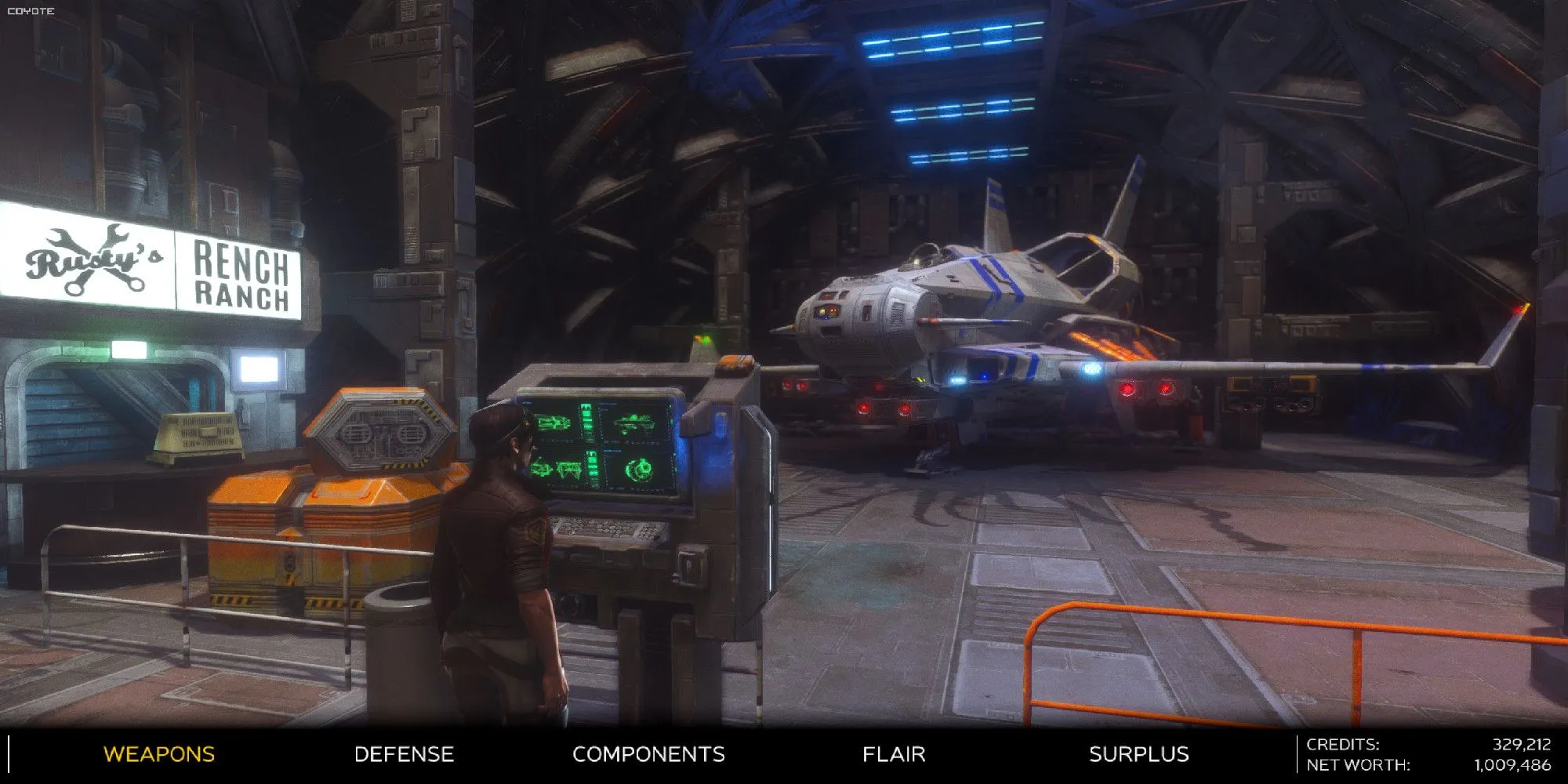 Tùy chỉnh ngoại hình phi thuyền trong Rebel Galaxy Outlaw