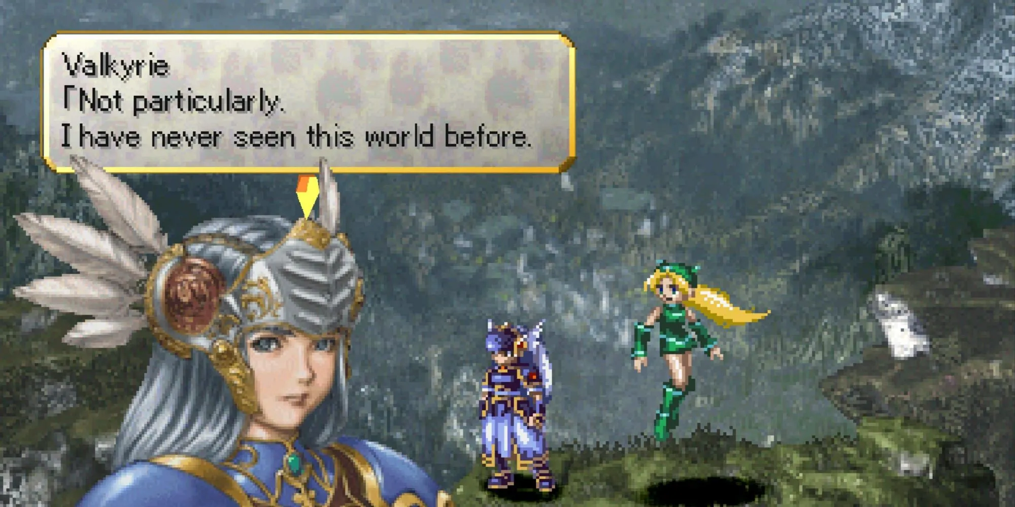 Valkyrie Lenneth và các Einherjar trong game JRPG Valkyrie Profile PS1