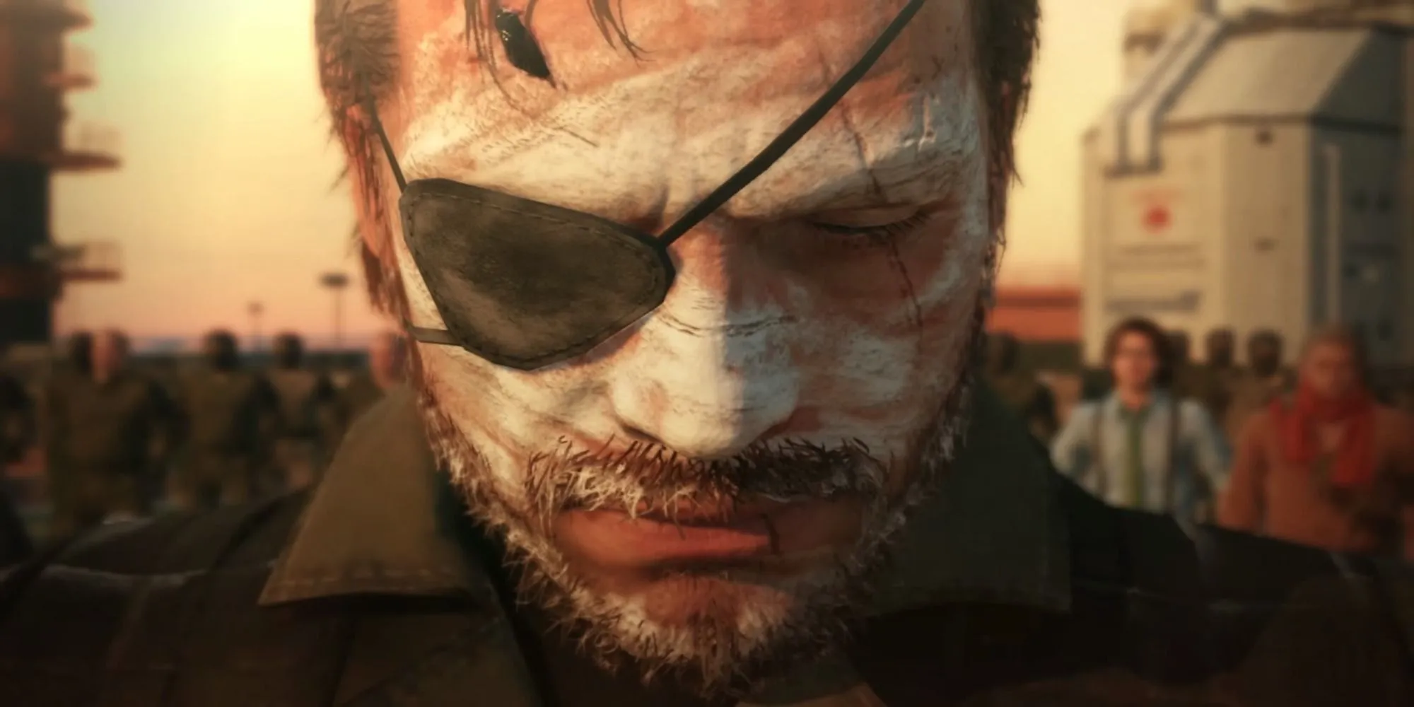 Venom Snake nhìn xuống trong Metal Gear Solid V: The Phantom Pain