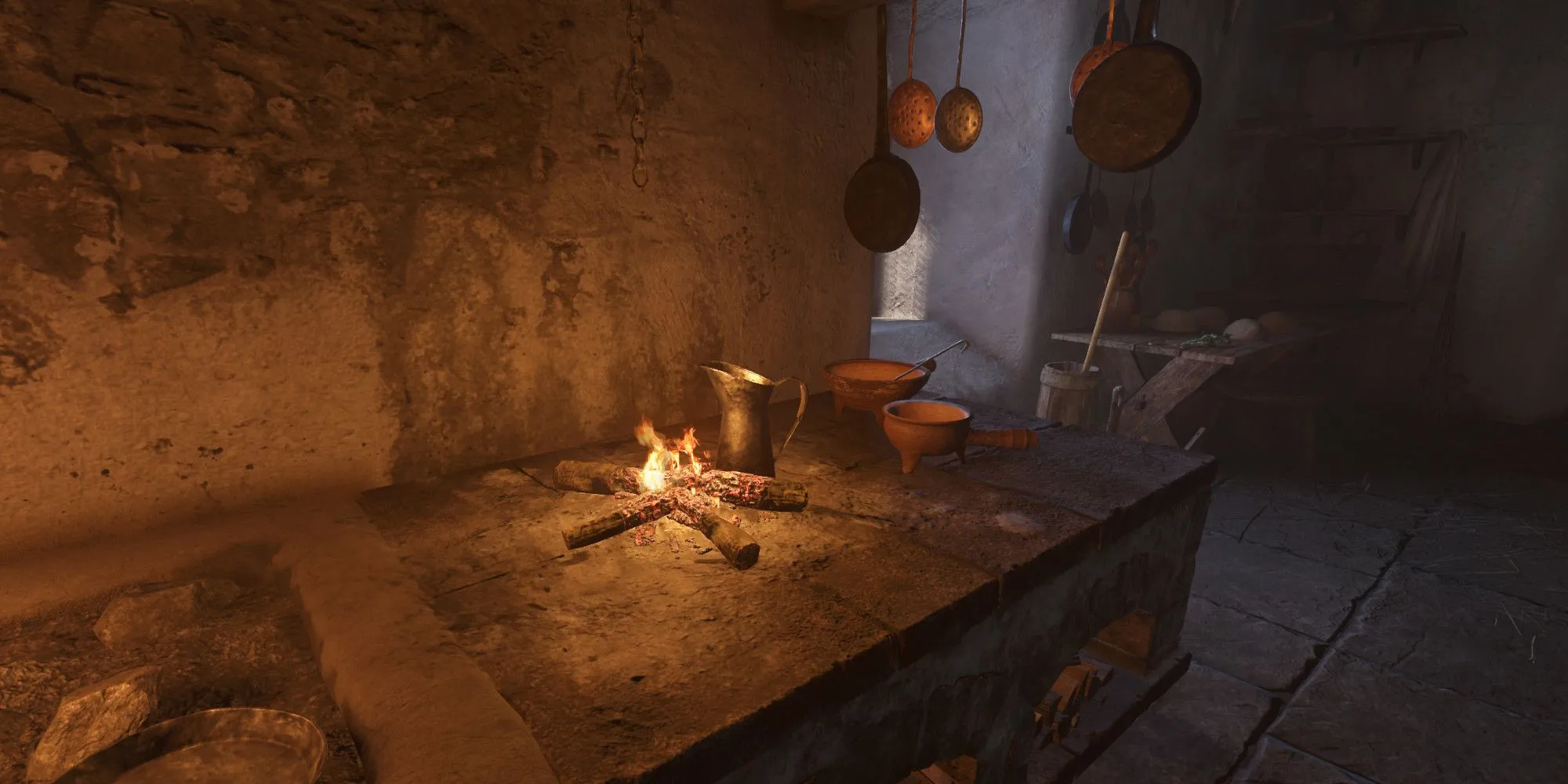 Vị trí lò sưởi đầu tiên bên phía Crone trong nhiệm vụ Demons of Trosky - Kingdom Come Deliverance 2