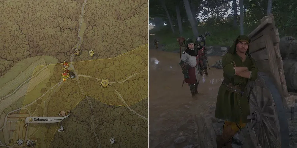 Vị trí thùng thuốc súng đen cần tìm trong nhiệm vụ The Spark của Kingdom Come Deliverance 2