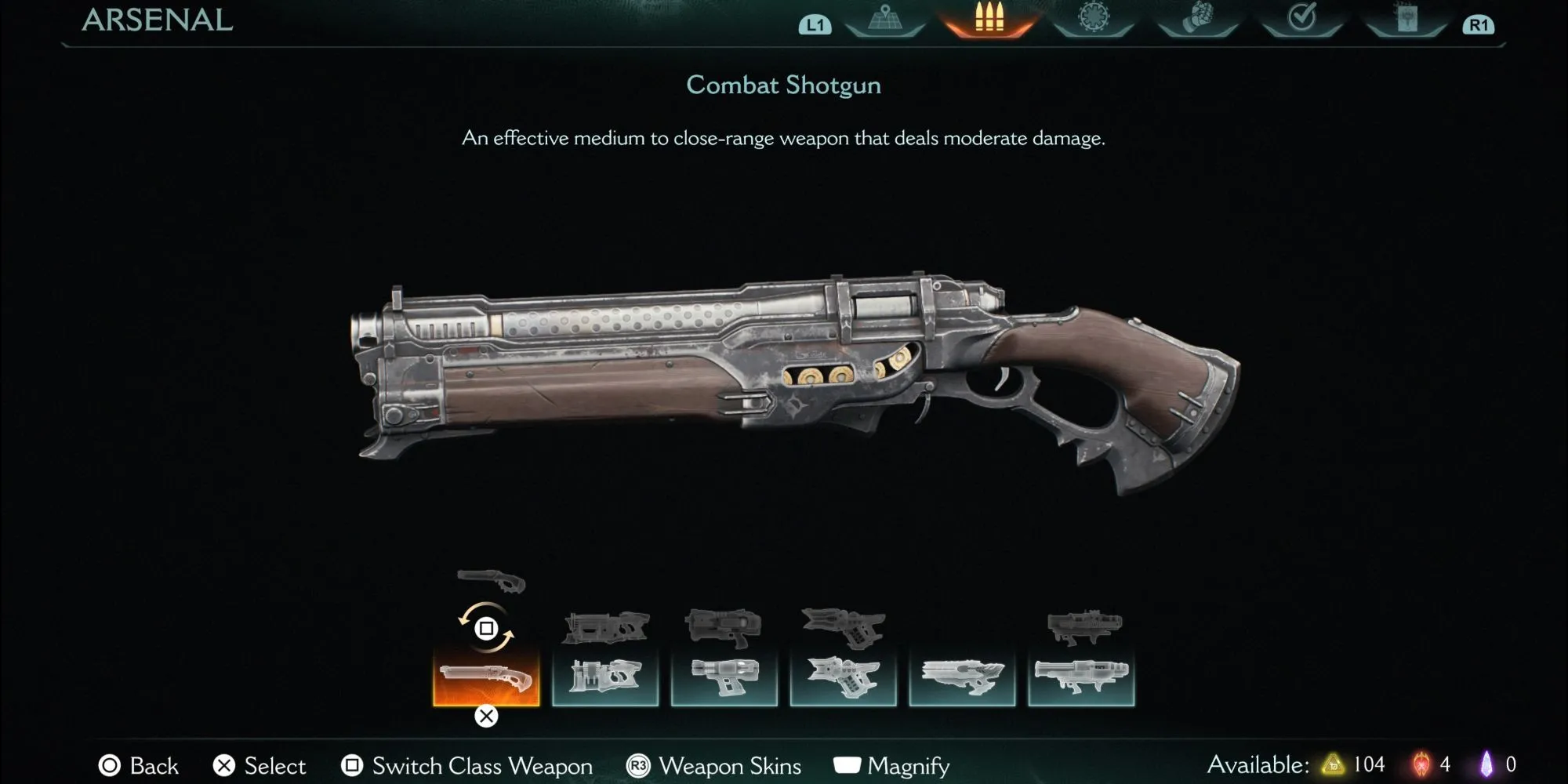 Vũ khí Super Shotgun trong DOOM The Dark Ages với lưỡi cưa
