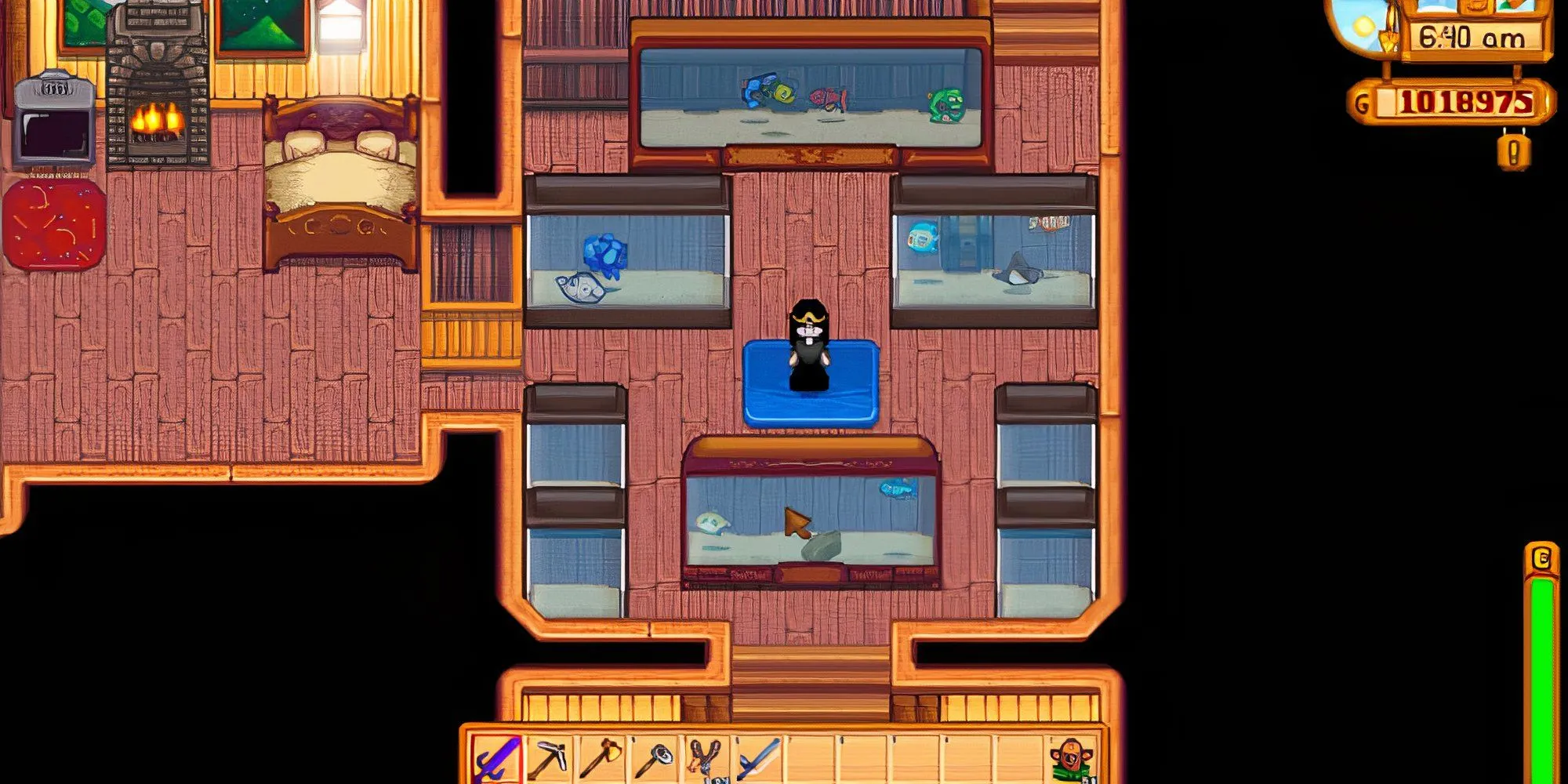 Xây dựng bể cá và tương tác với dân làng trong Stardew Valley hoặc chọn cuộc sống ẩn dật