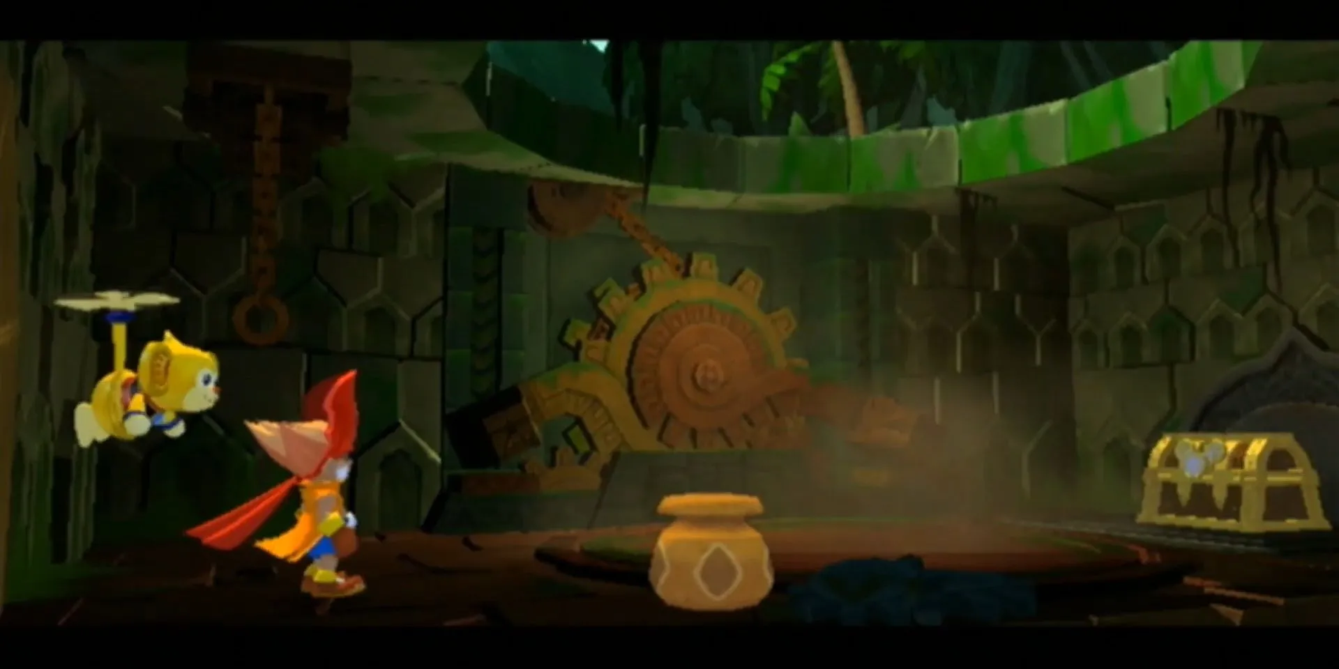 Zack và Wiki đang giải đố để mở đường đến kho báu trong game Zack &amp; Wiki
