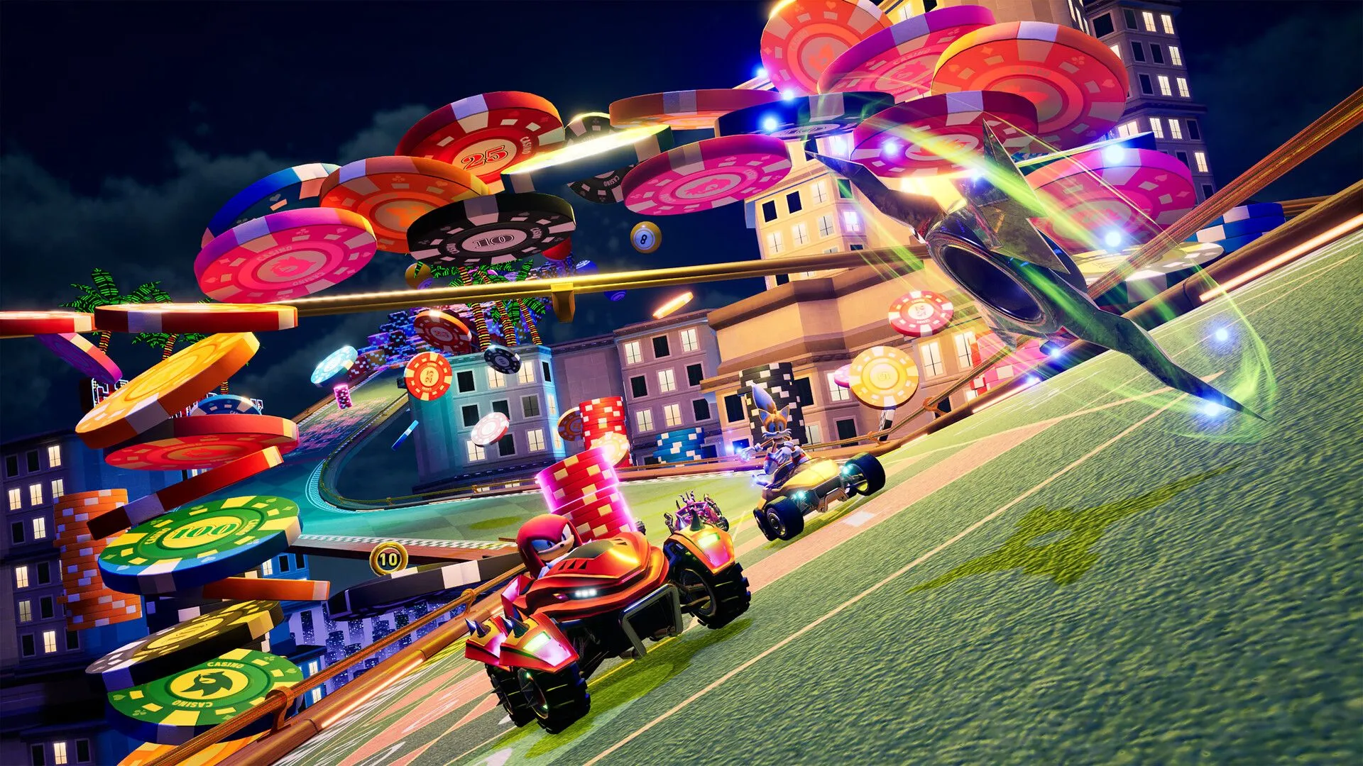 Đoạn đua xe tốc độ cao trong Sonic Racing CrossWorlds
