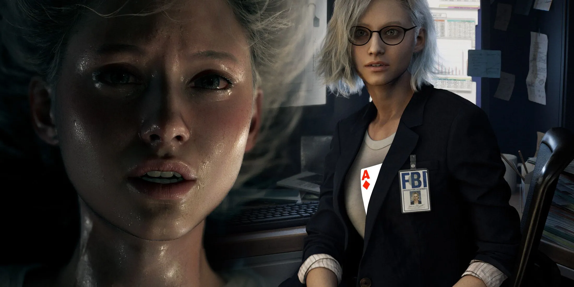 Hình ảnh logo hoặc biểu tượng liên quan đến Resident Evil Requiem.