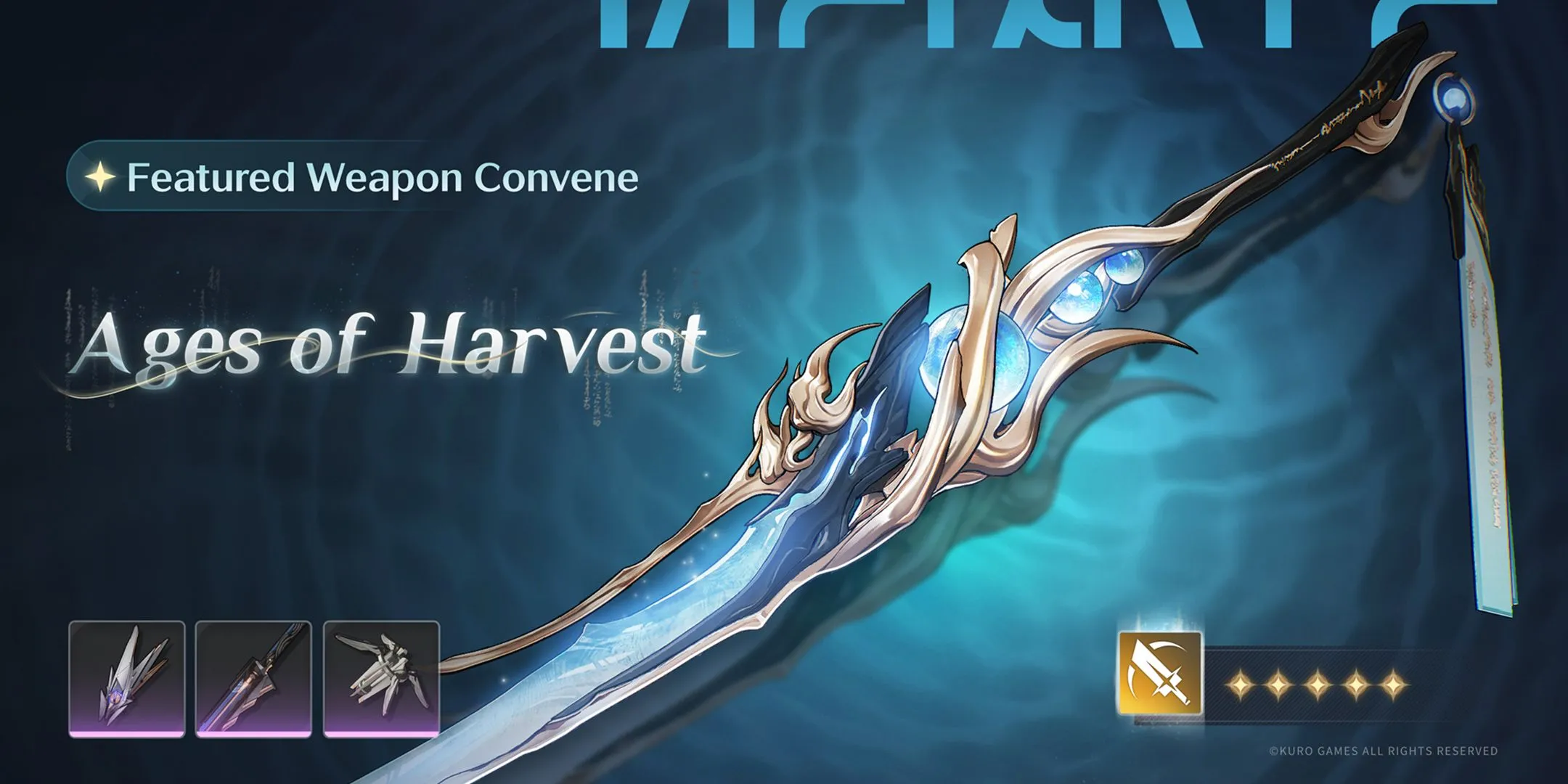 Ages of Harvest: Banner vũ khí giới hạn cho Jinhsi trong Wuthering Waves 2.0.