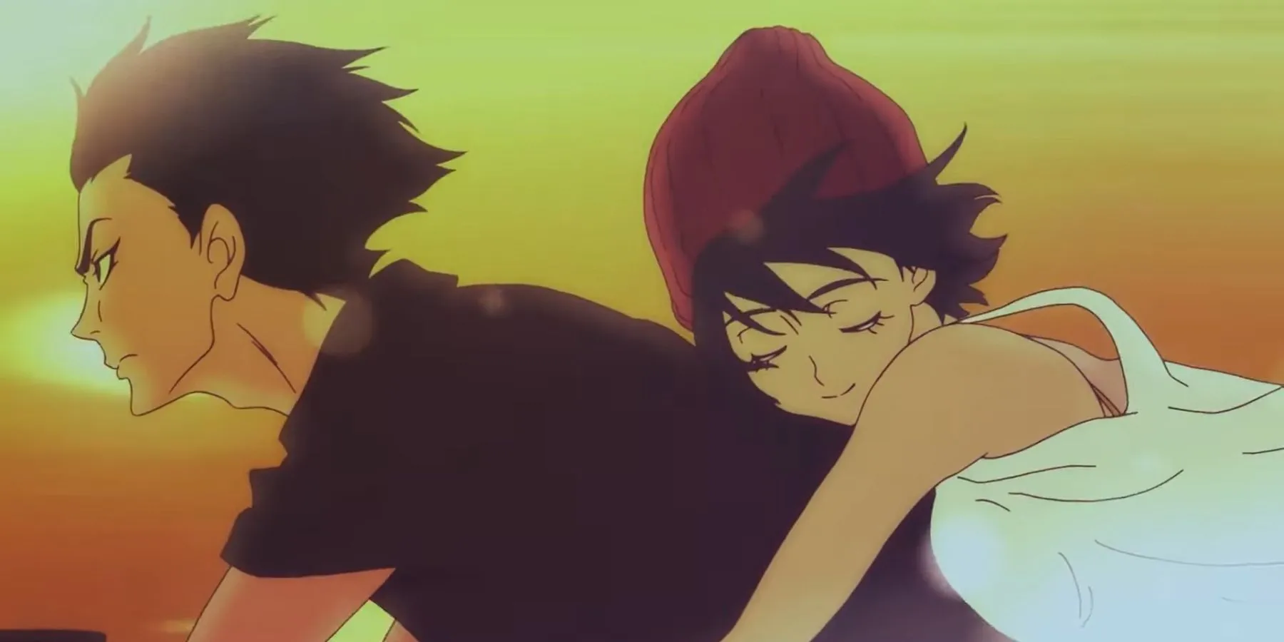 Akira Fudo và Miki Makimura trong Devilman Crybaby, thể hiện phong cách đồ họa độc đáo của Science Saru.