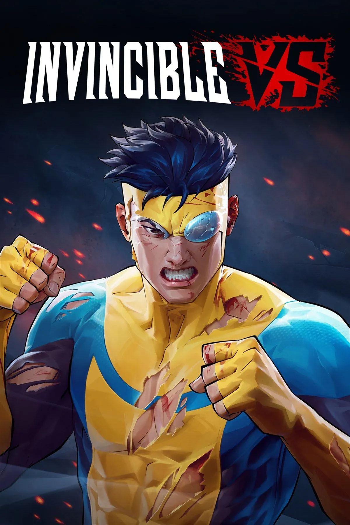 Ảnh bìa chính thức của tựa game đối kháng Invincible VS, nổi bật với thiết kế đồ họa độc đáo và các nhân vật cốt lõi.