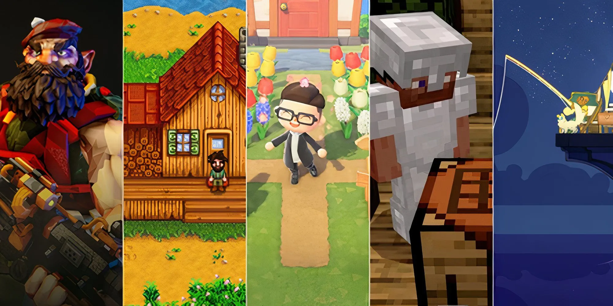 Ảnh bìa tổng hợp các game cozy nổi bật, gợi ý về danh sách game cozy có chiều sâu