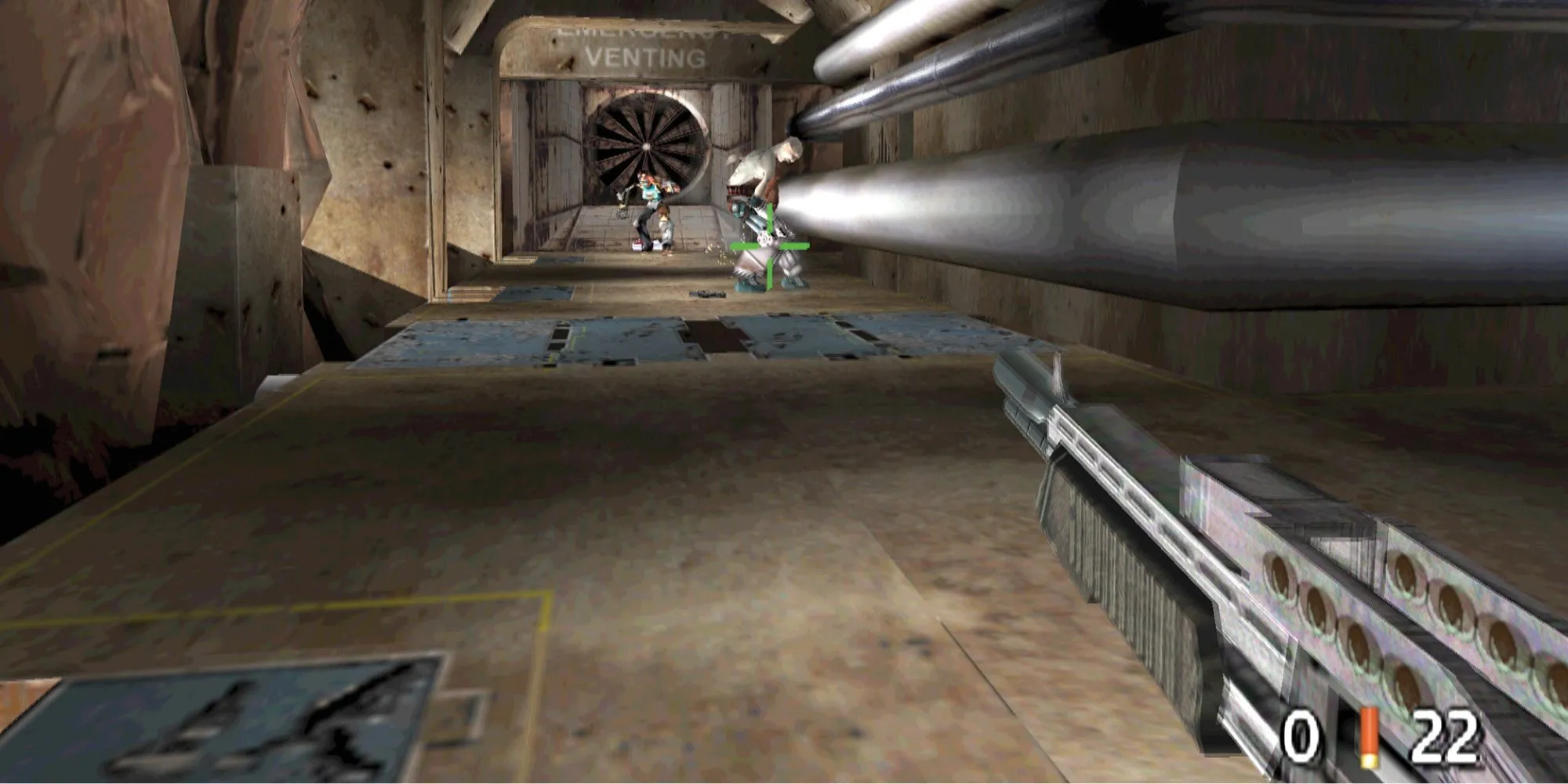 Ảnh gameplay của game bắn súng FPS Timesplitters trên PS2