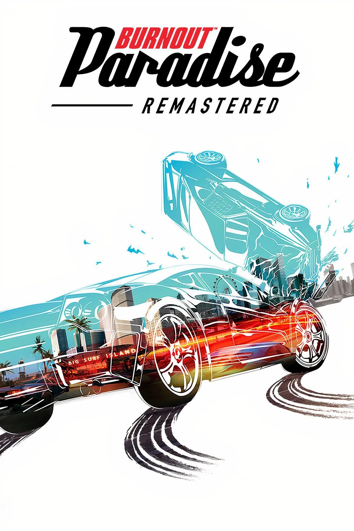 Bìa game Burnout Paradise, biểu tượng của dòng game đua xe arcade đầy kịch tính