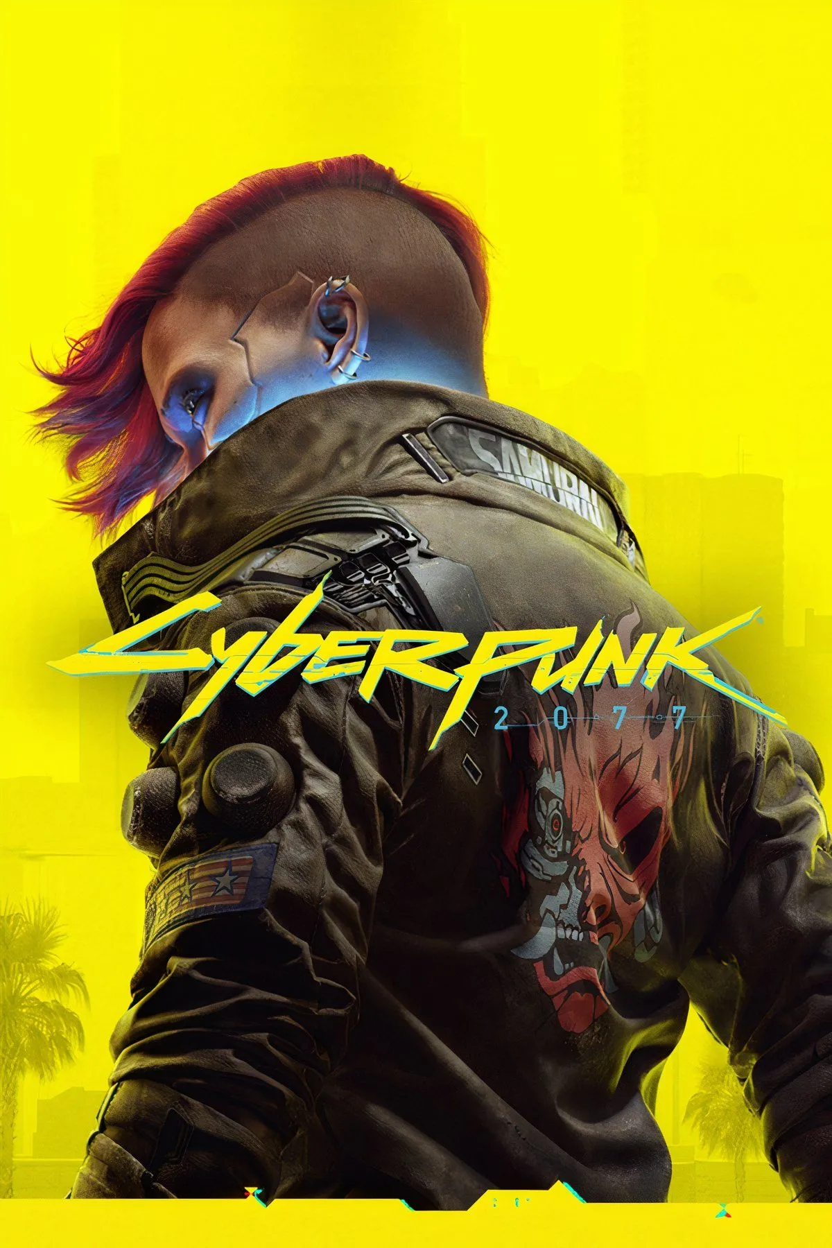 Bìa game Cyberpunk 2077 với V và Johnny Silverhand