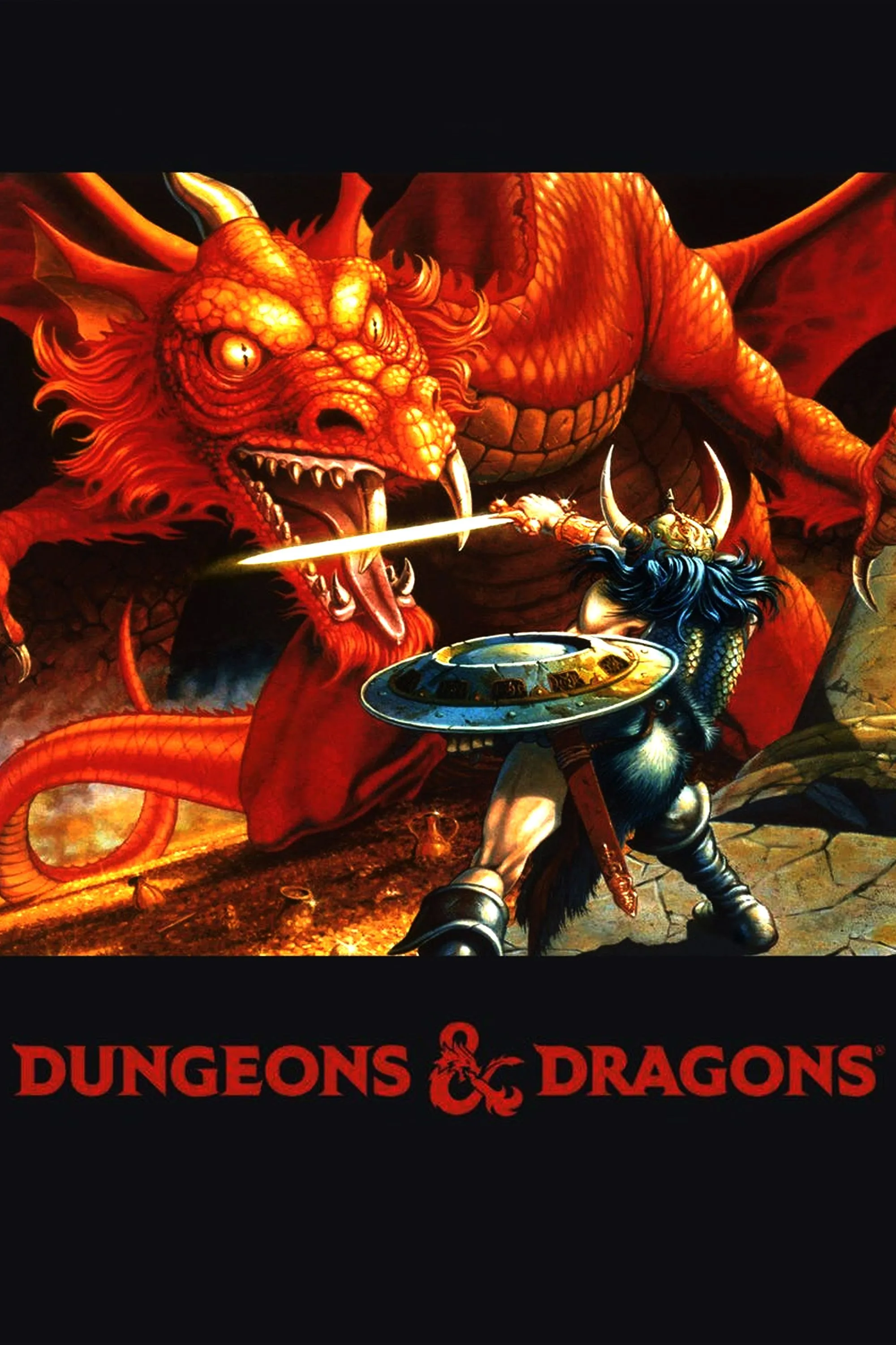 Biểu tượng thương hiệu game nhập vai Dungeons &amp; Dragons, đại diện cho thể loại game tabletop RPG.