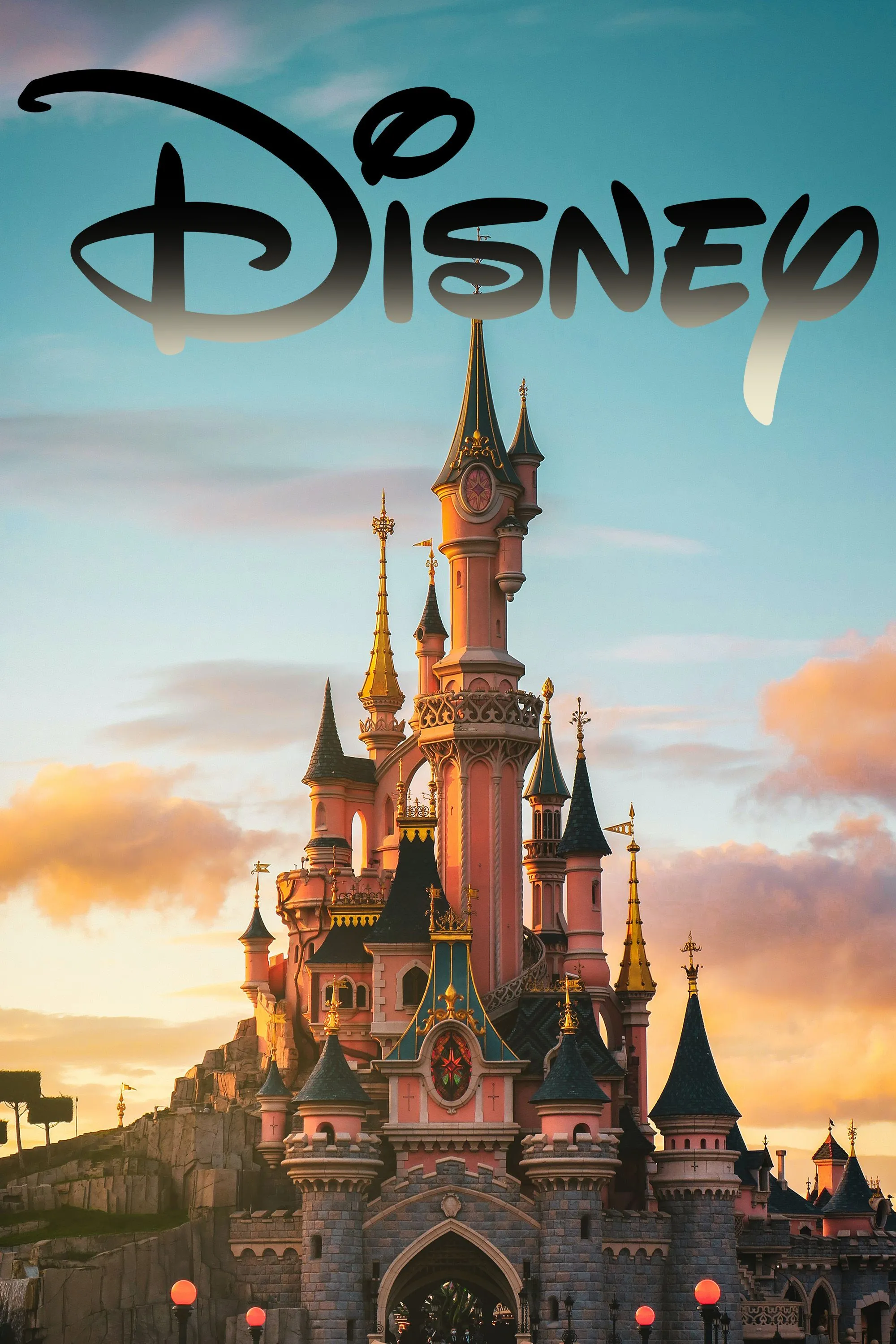 Biểu tượng Walt Disney Company, đại diện cho hệ sinh thái giải trí đa dạng bao gồm công viên chủ đề và các thương hiệu nhượng quyền toàn cầu