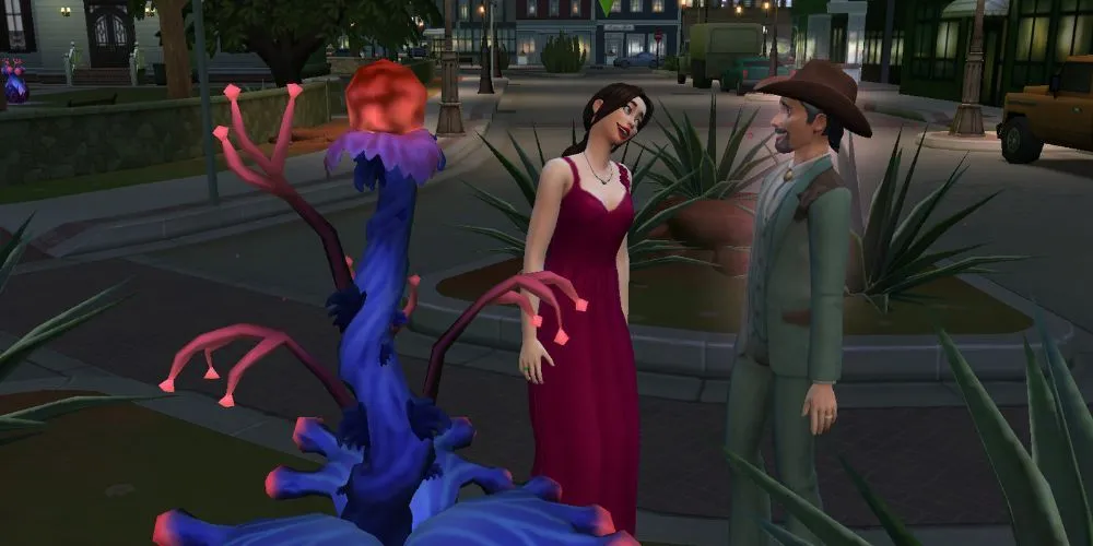 Bối cảnh bí ẩn của Strangerville The Sims 4 với nhà trailer và máy bay rơi