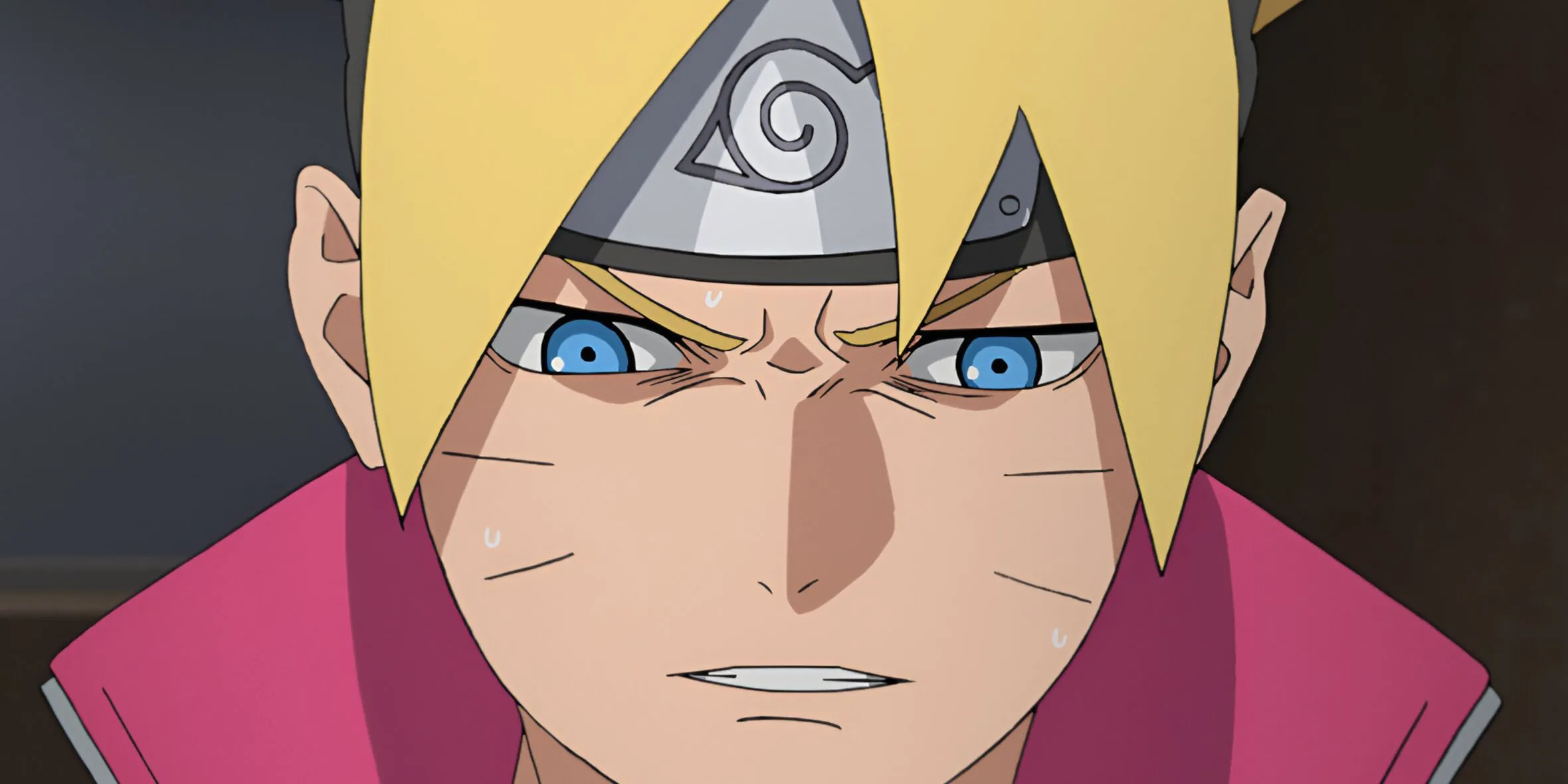 Boruto với biểu cảm lo lắng, thể hiện sự phát triển nhân vật độc lập