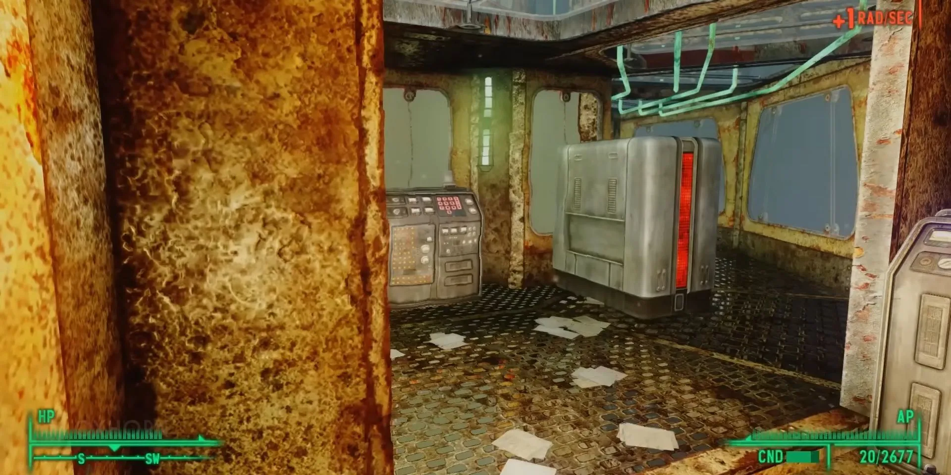 Bước vào phòng điều khiển Project Purity trong game Fallout 3