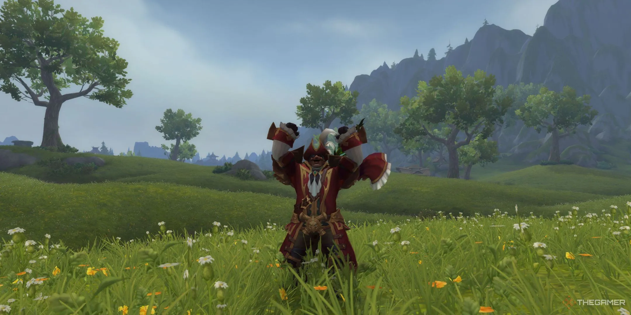 Các nhân vật cướp biển reo hò trong chế độ Plunderstorm của World of Warcraft, phản ánh sự thay đổi trong mức độ tương tác xã hội trong các game MMORPG hiện đại.