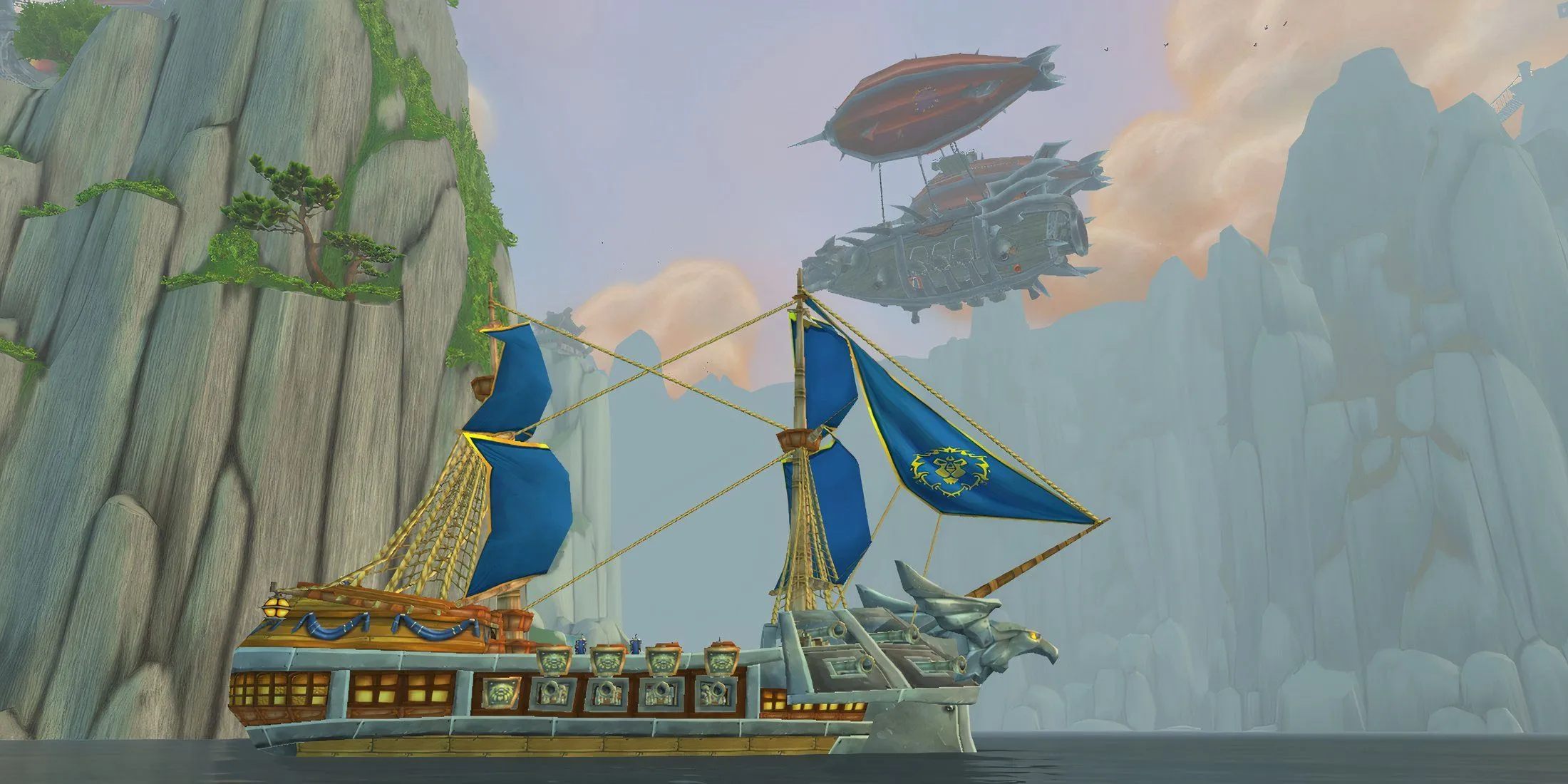 Cảnh giao tranh ác liệt giữa quân Horde và Alliance tại Pandaria, minh họa xung đột trong WoW Mists of Pandaria